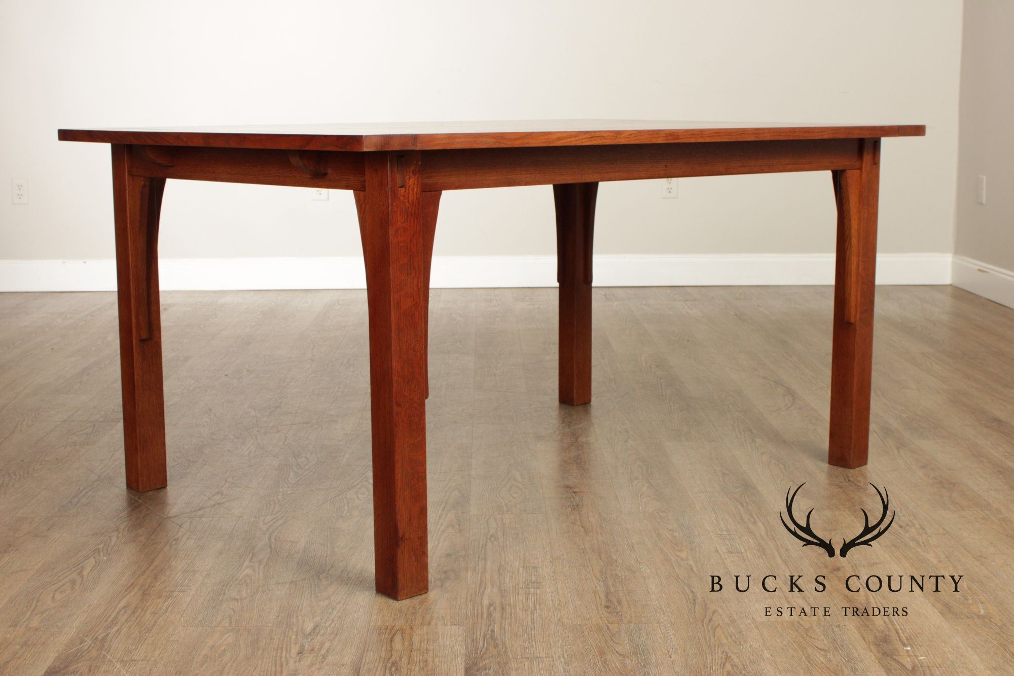 Stickley Mission Collection Oak Extendable Dining Table