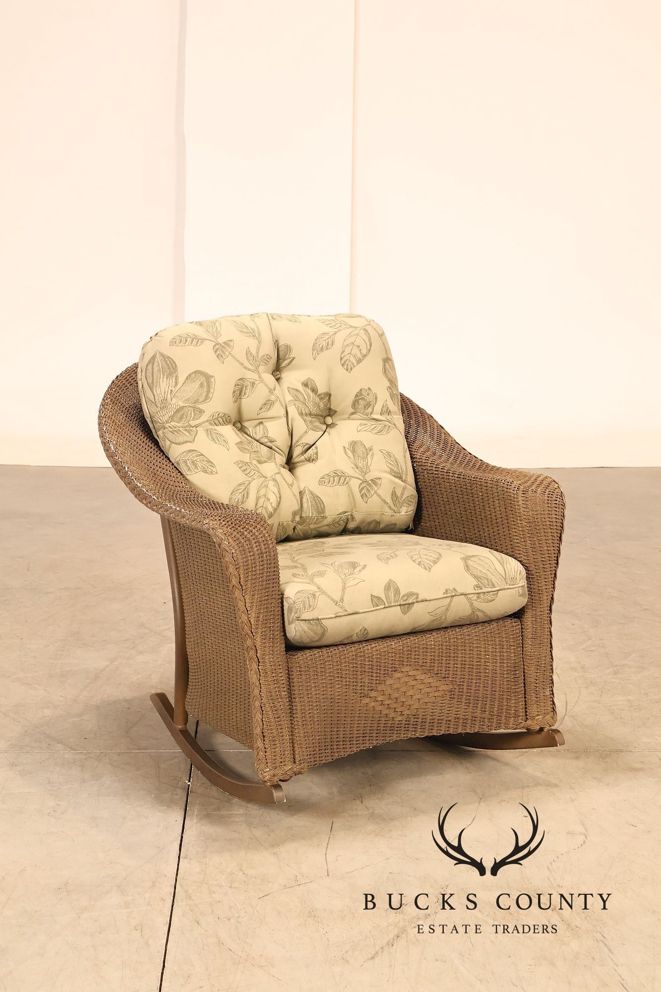 Lloyd Flanders Reflections All-Weather Lloyd Loom Wicker Porch Rocking Chair