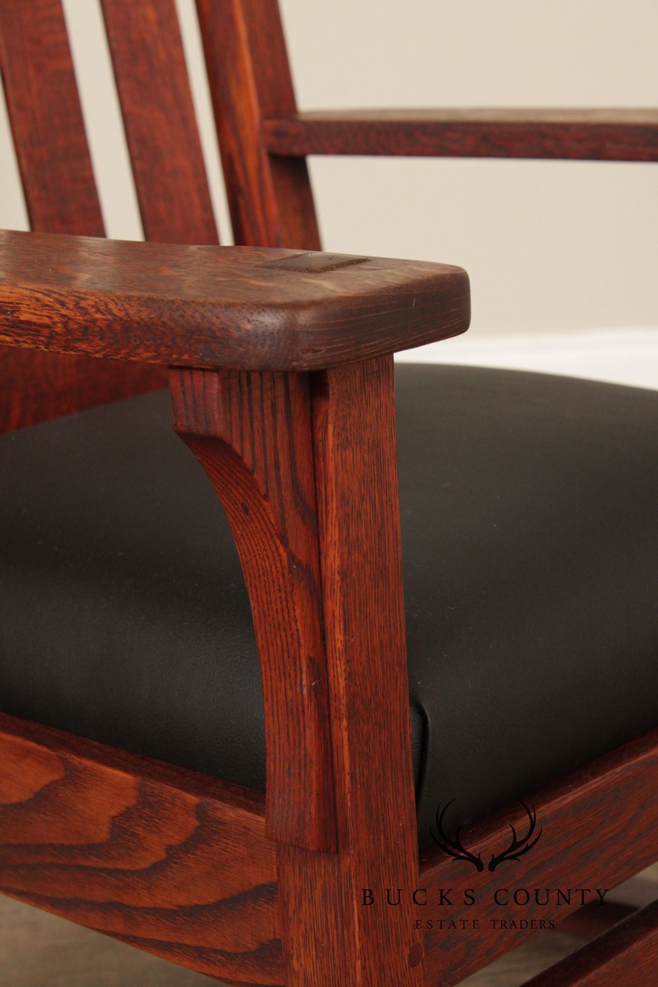 Mission Style Antique Oak Rocking Chair