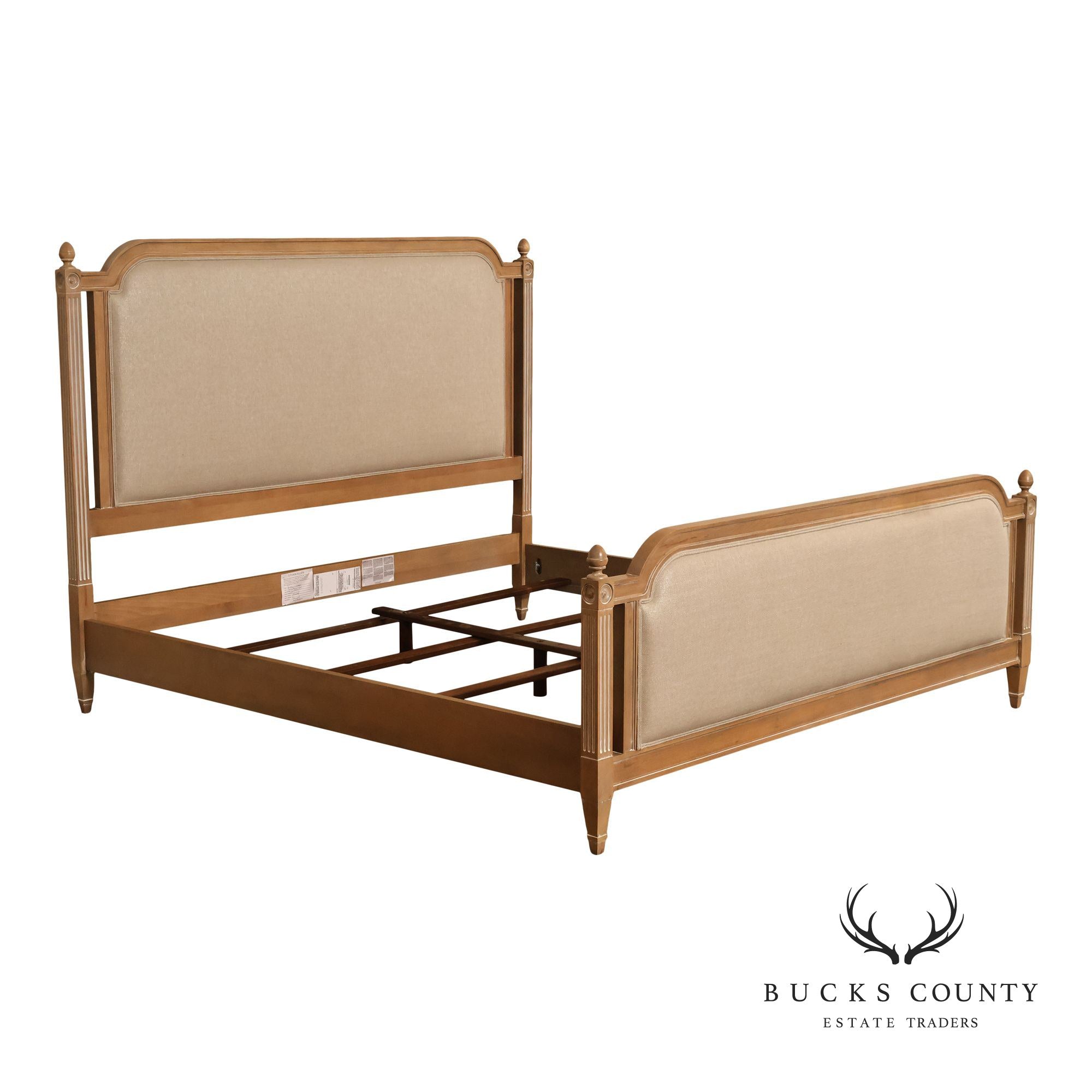 Ethan Allen King 'Allesandra' Upholstered Bed Frame