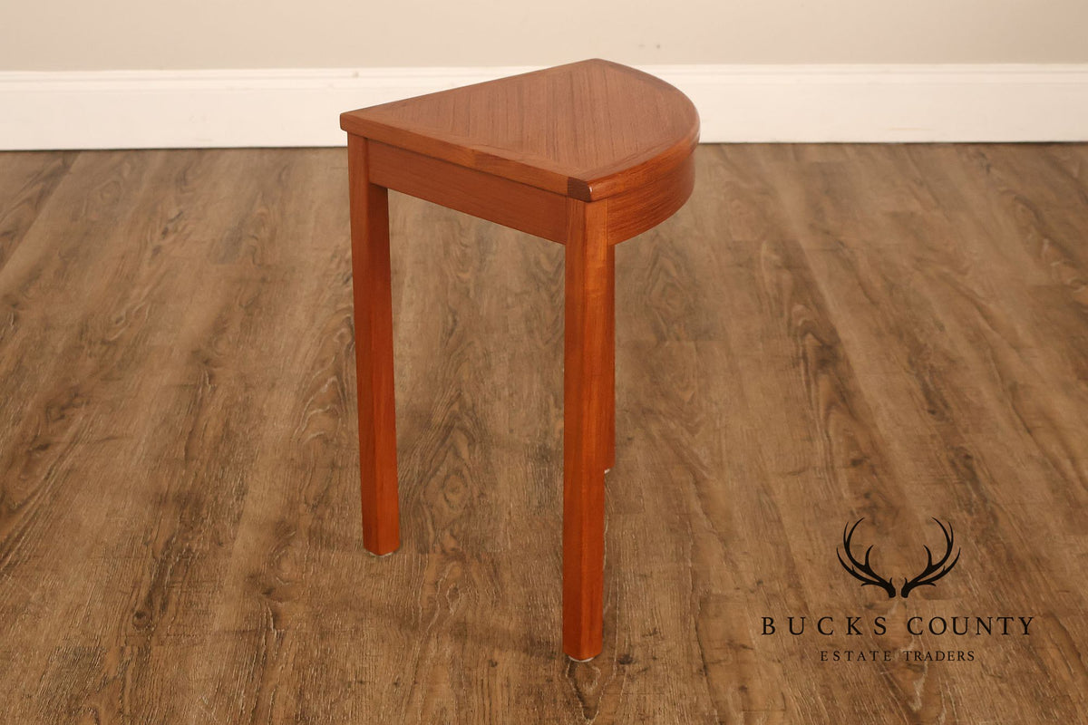 Andreas Tuck Danish Modern Teak Corner Side Table