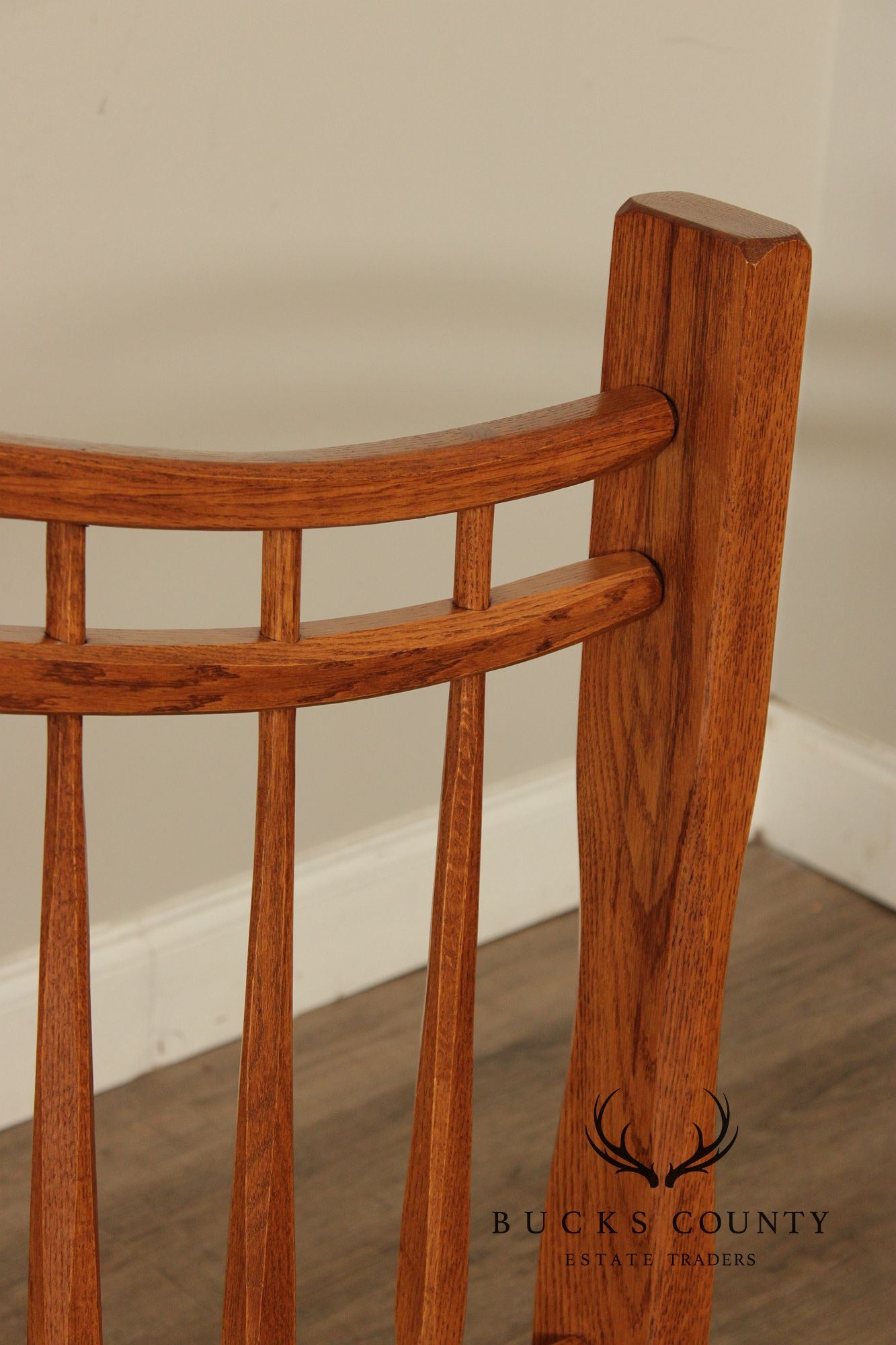 Hunt Country Furniture Farmhouse Style Oak Spindle Full-Size Bed