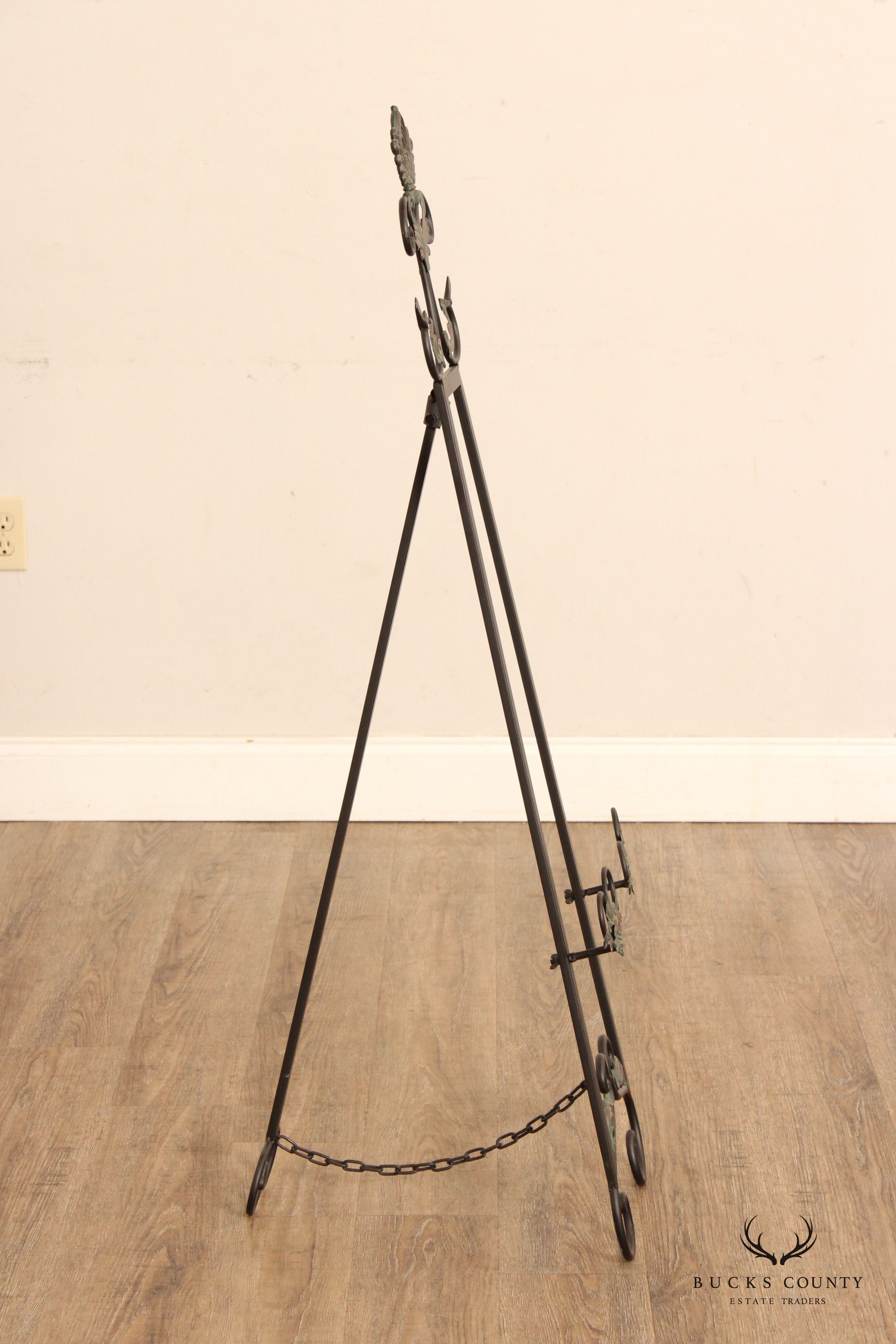 Art Nouveau Style Metal Easel
