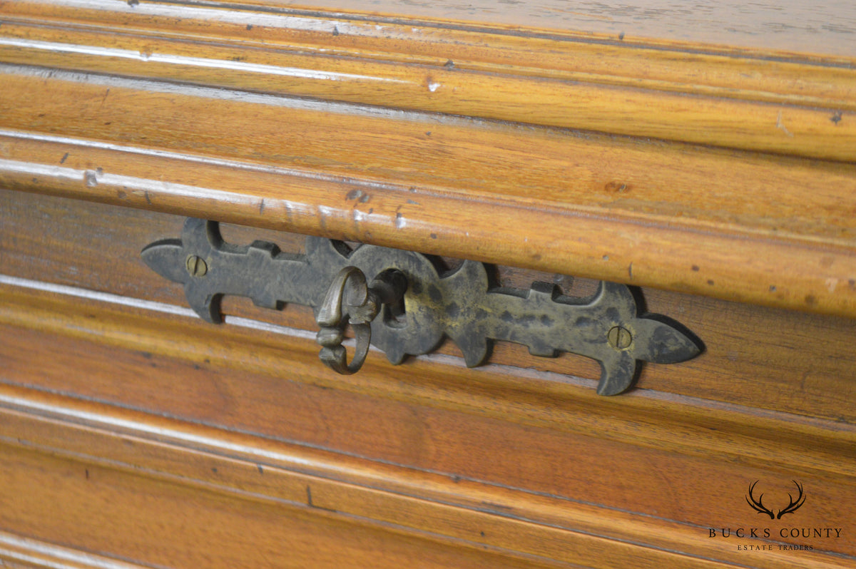 Italian Walnut Silverware Chest Made in Italy for Bloomingdales