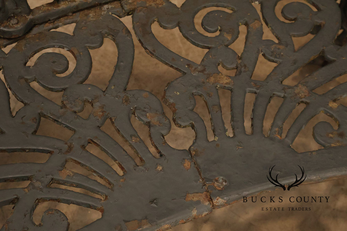Antique Victorian Cast Iron Garden Bench