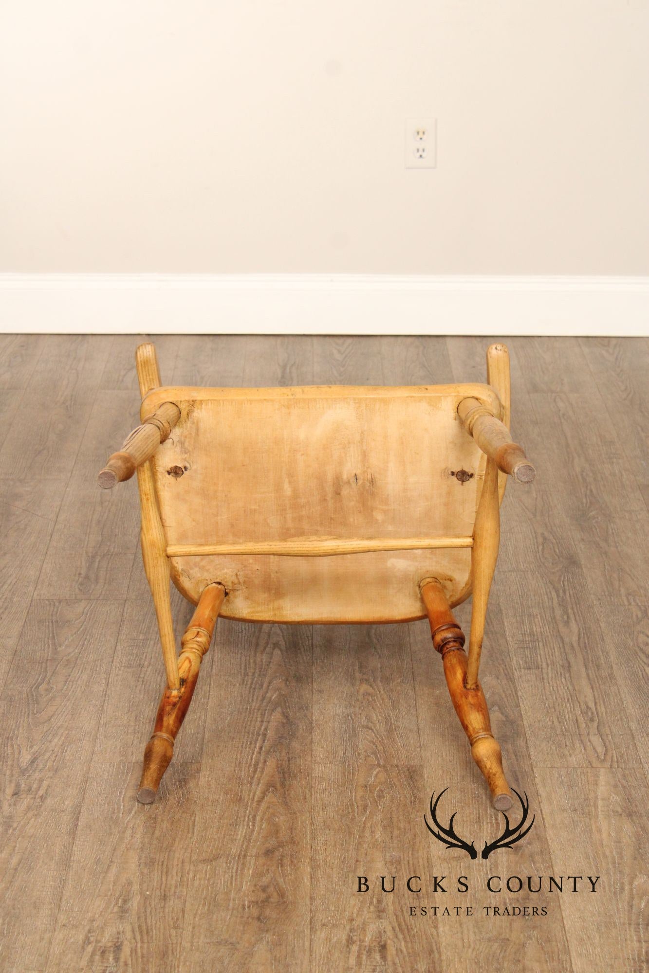 Antique English Oak Windsor Armchair