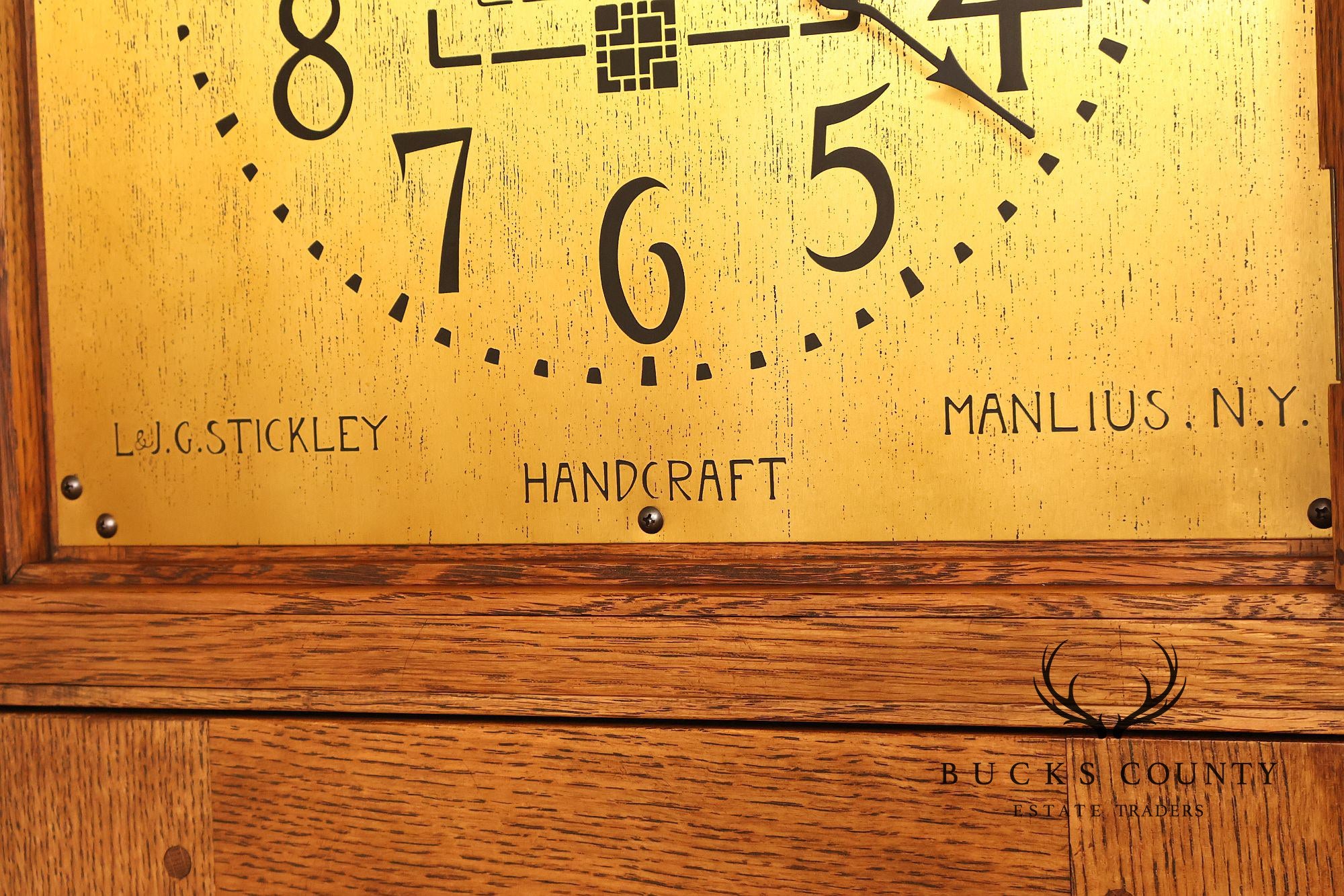 Stickley Mission Collection Oak Tall Case Clock