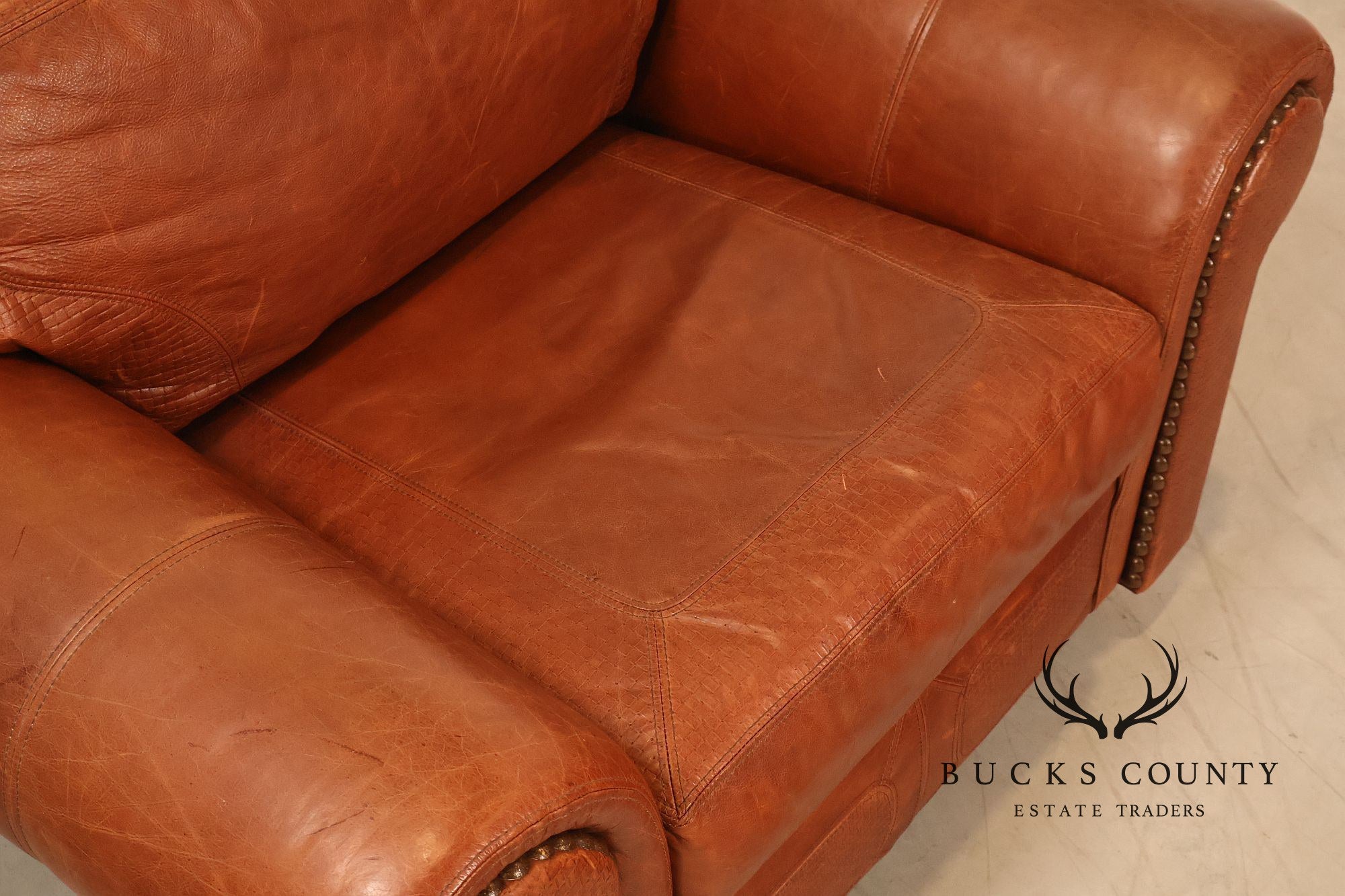 Stickley Santa Fe Leather Chair And Ottoman