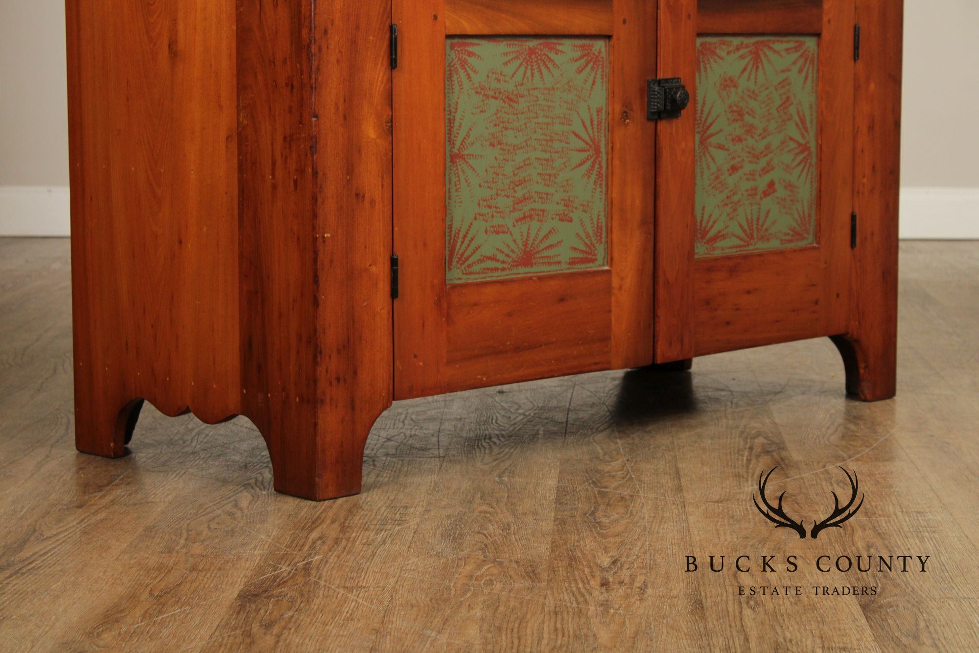 Custom Amish Crafted Primitive Farmhouse Hutch Cabinet