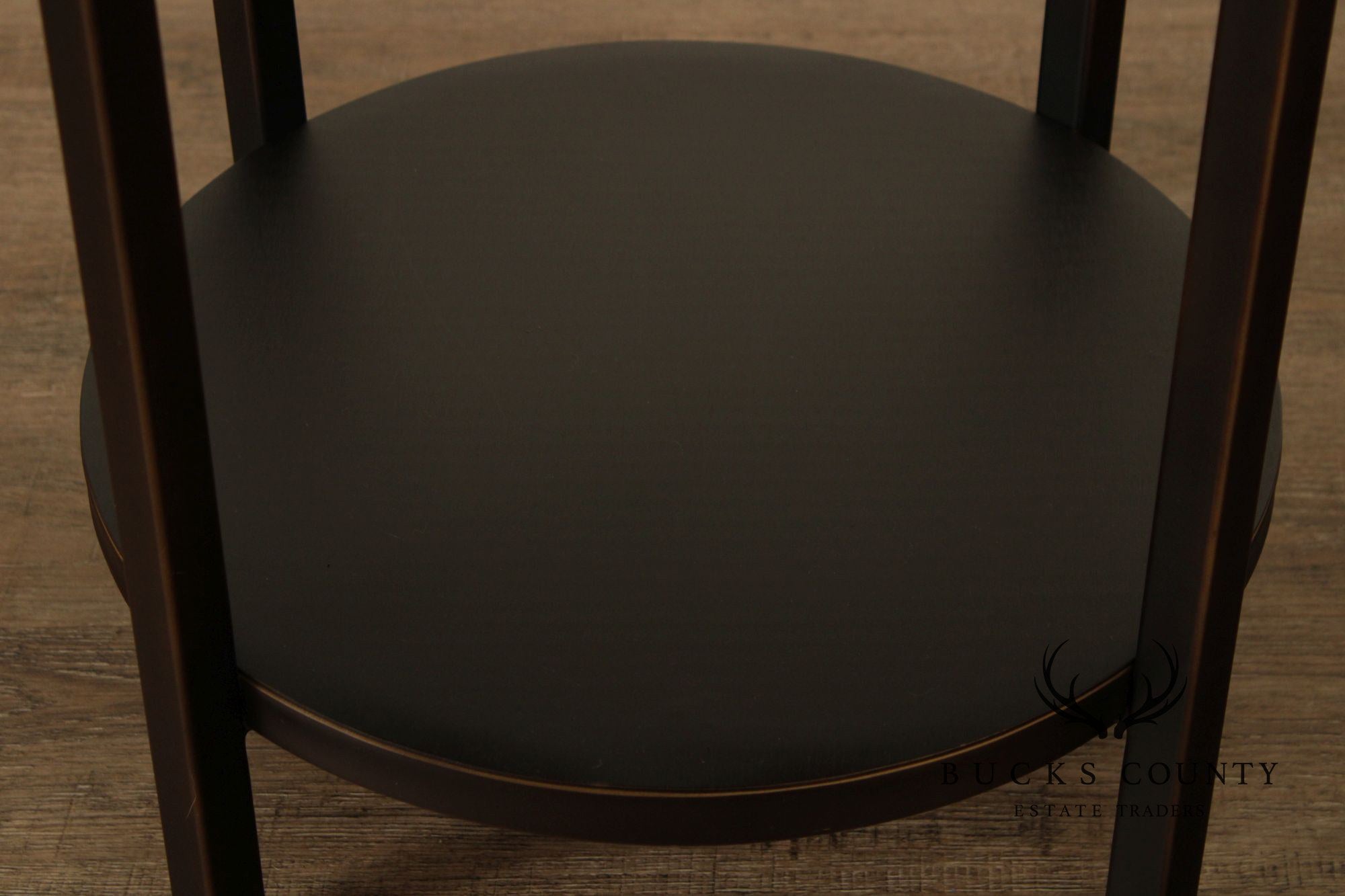 Crate & Barrel Modern Round Two-Tier End Table