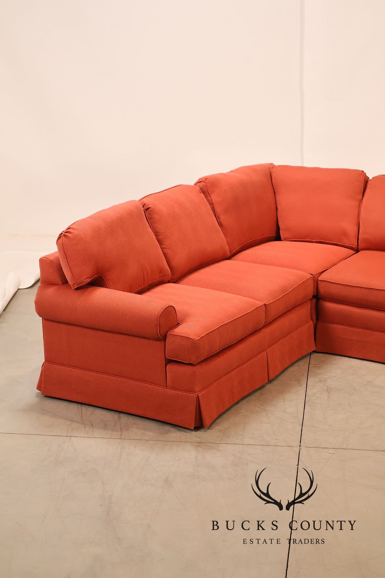 Miles Talbott Left-Facing Custom Upholstered Sectional Sofa