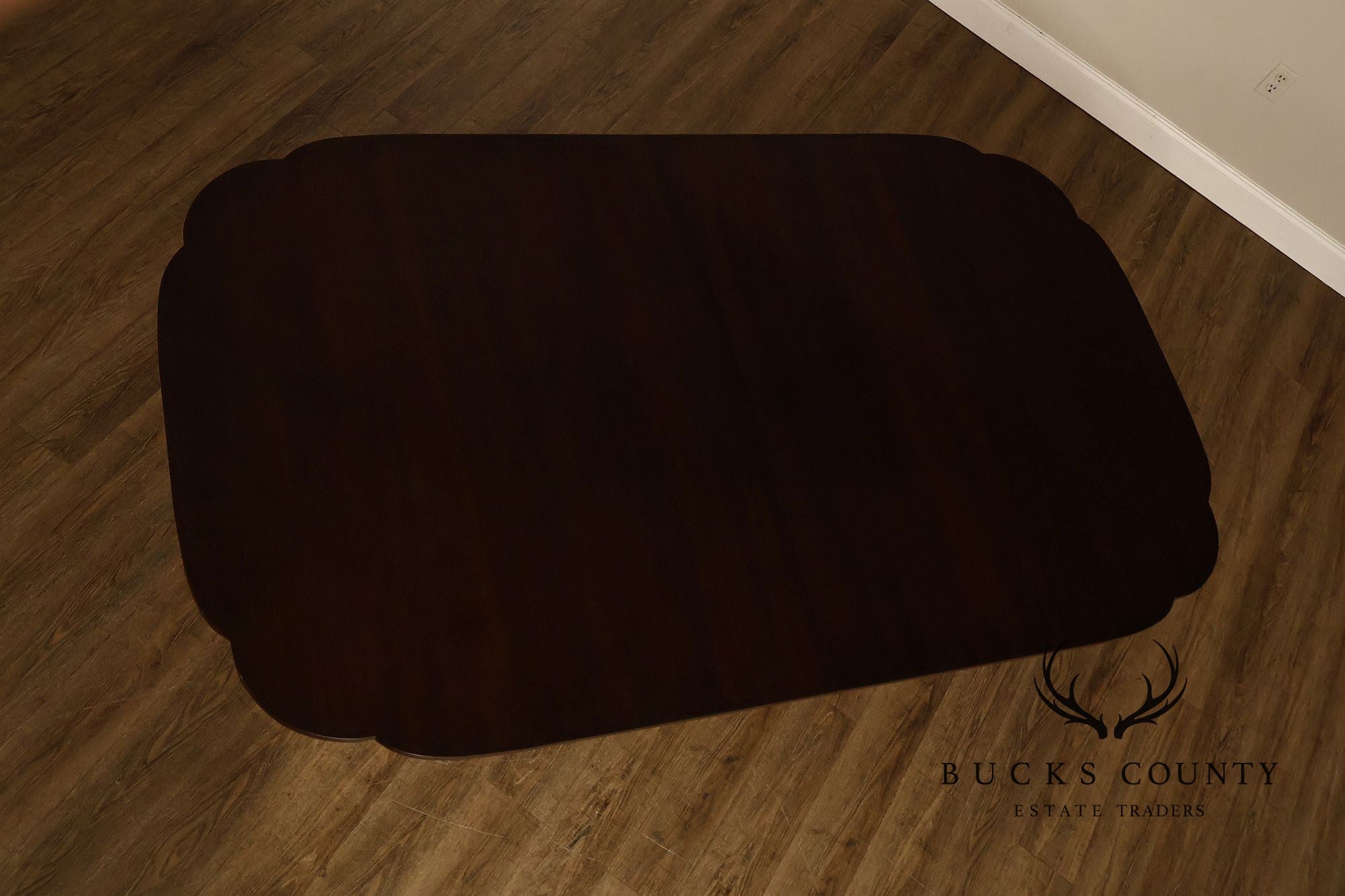 Kindel Georgian Style Double Pedestal Mahogany Dining Table