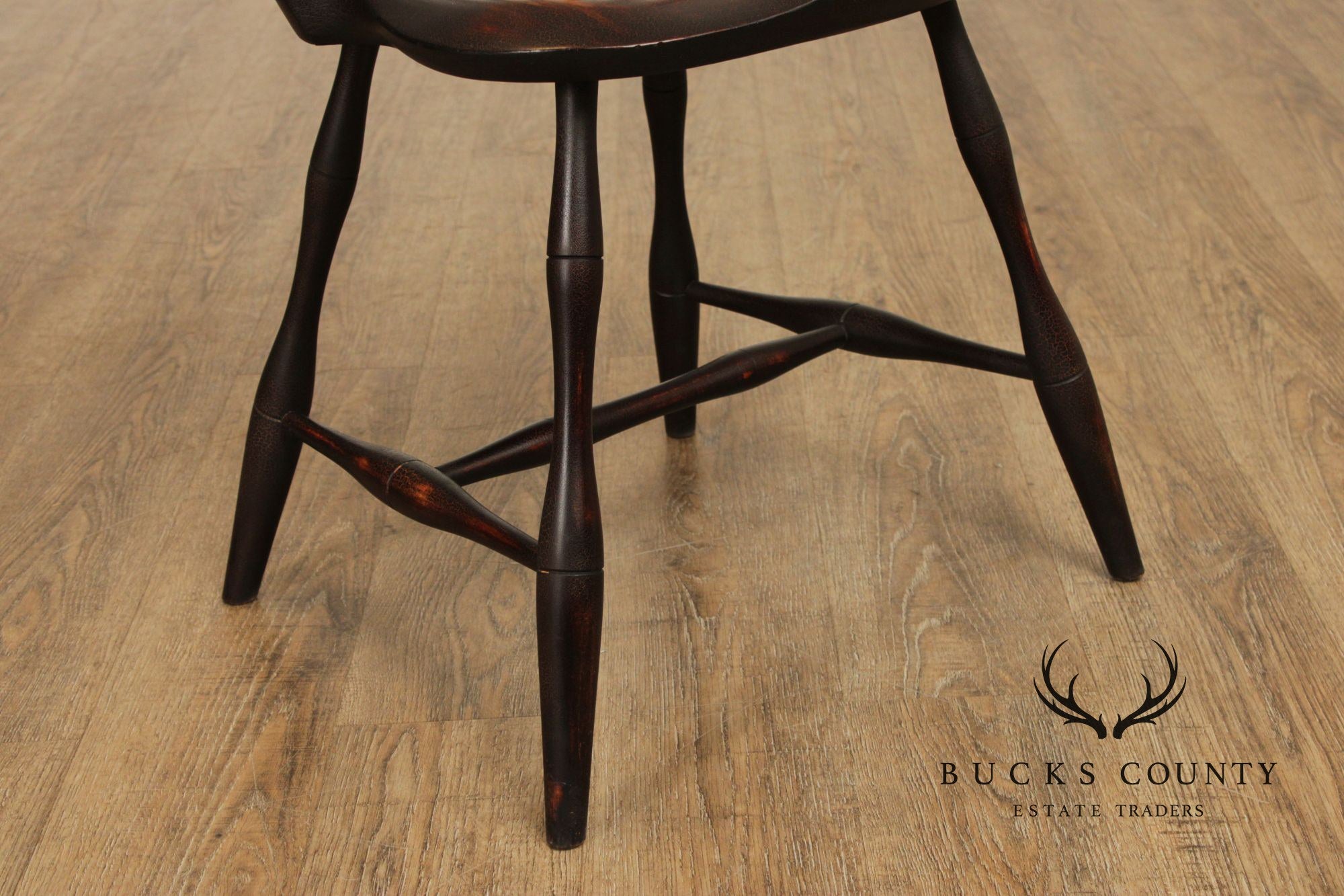 D.R. Dimes Distress Painted Windsor Side Chair