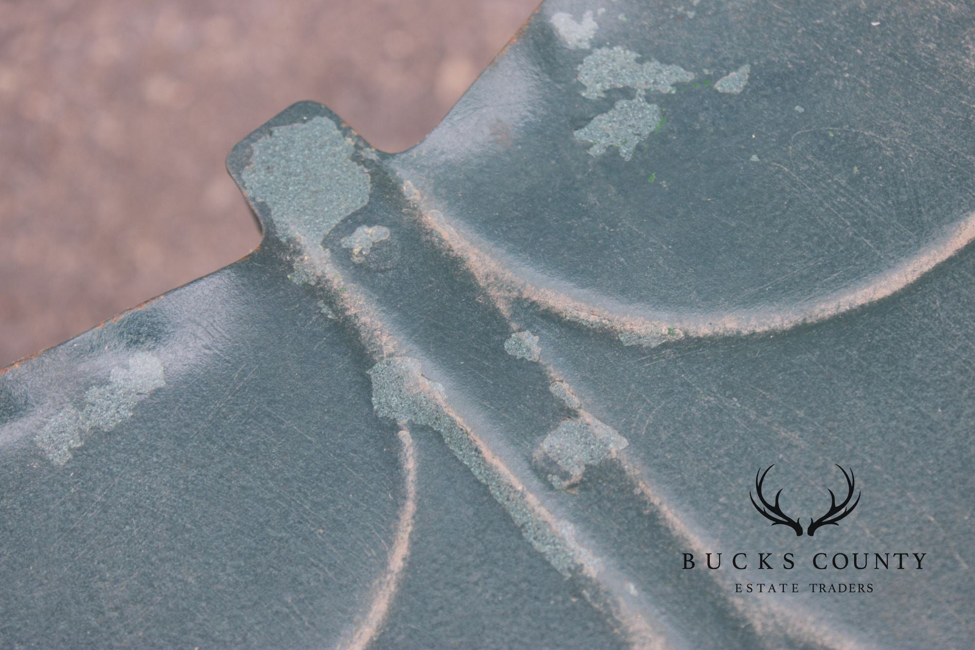 Vintage Salterini Lily Pad Leaf Wrought Iron Garden Table