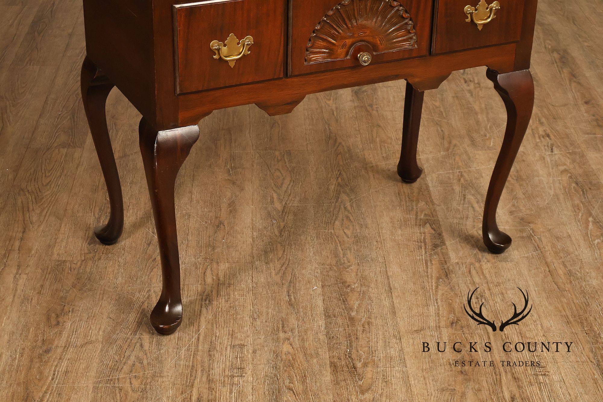 Queen Anne Style Mahogany Highboy Chest