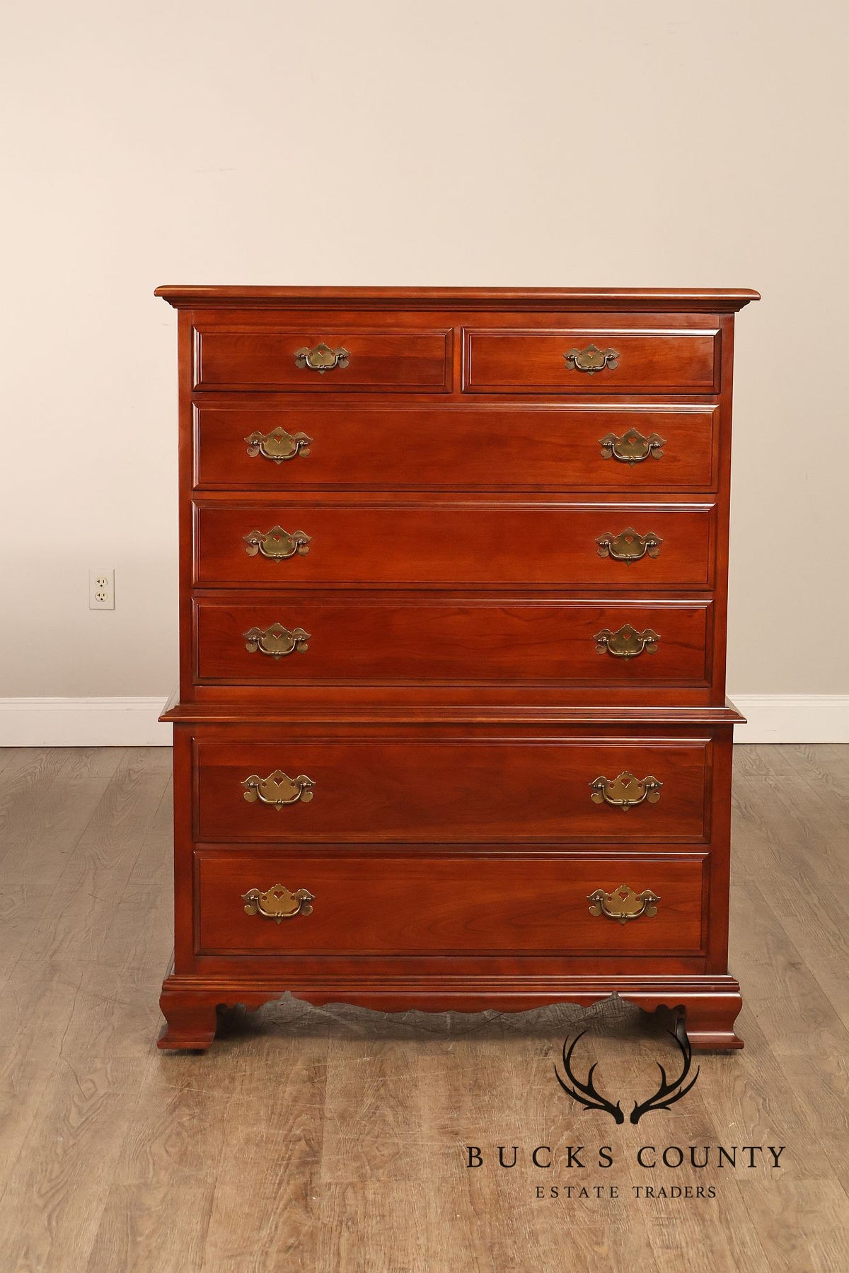 Monitor Furniture Company Vintage Solid Cherry High Chest
