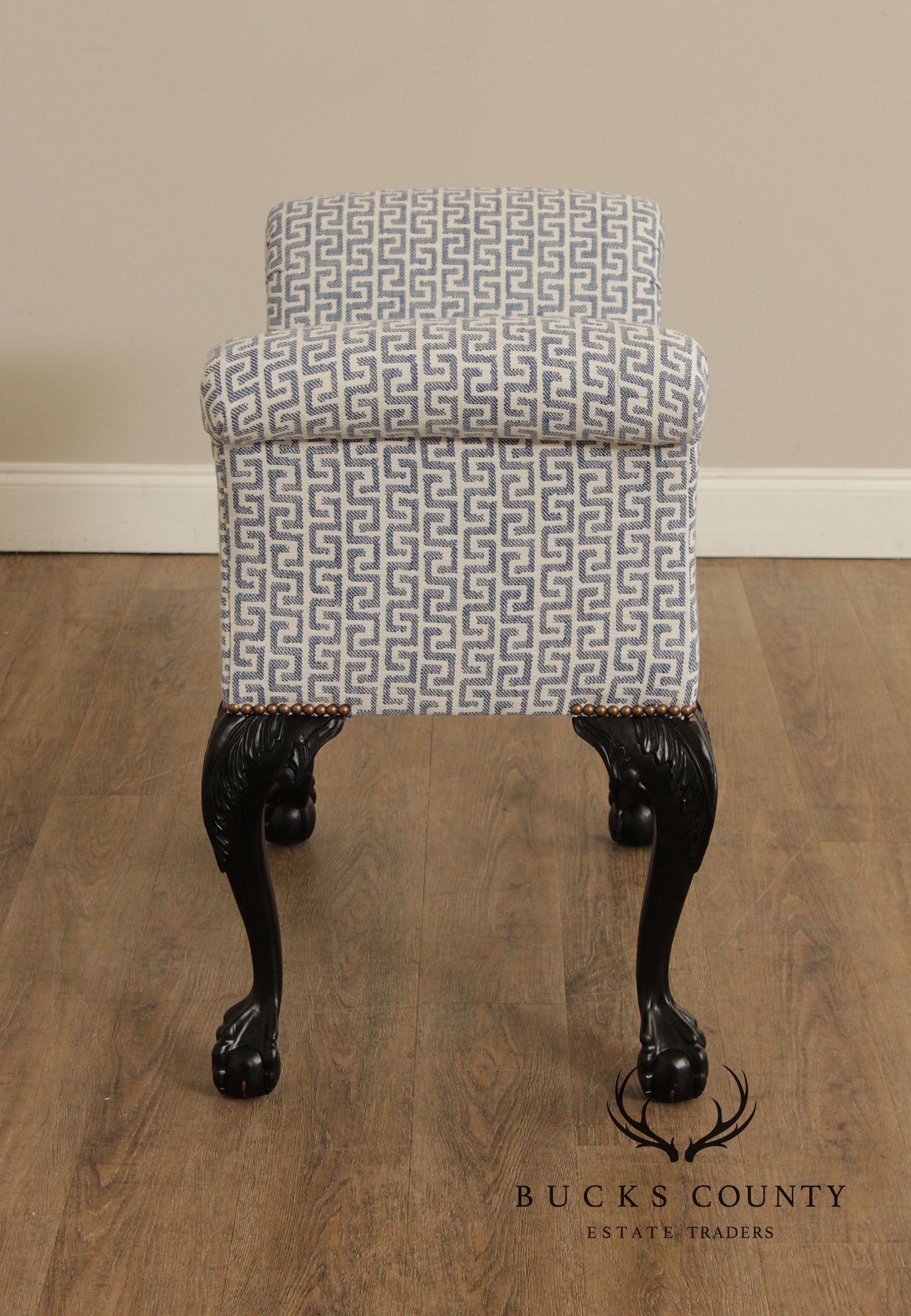 Chippendale Style Ball and Claw Foot Window Seat