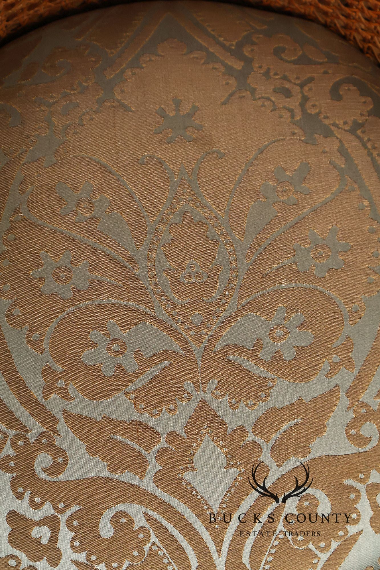French Louis XVI Style Vintage Set Of 12 Caned Dining Chairs