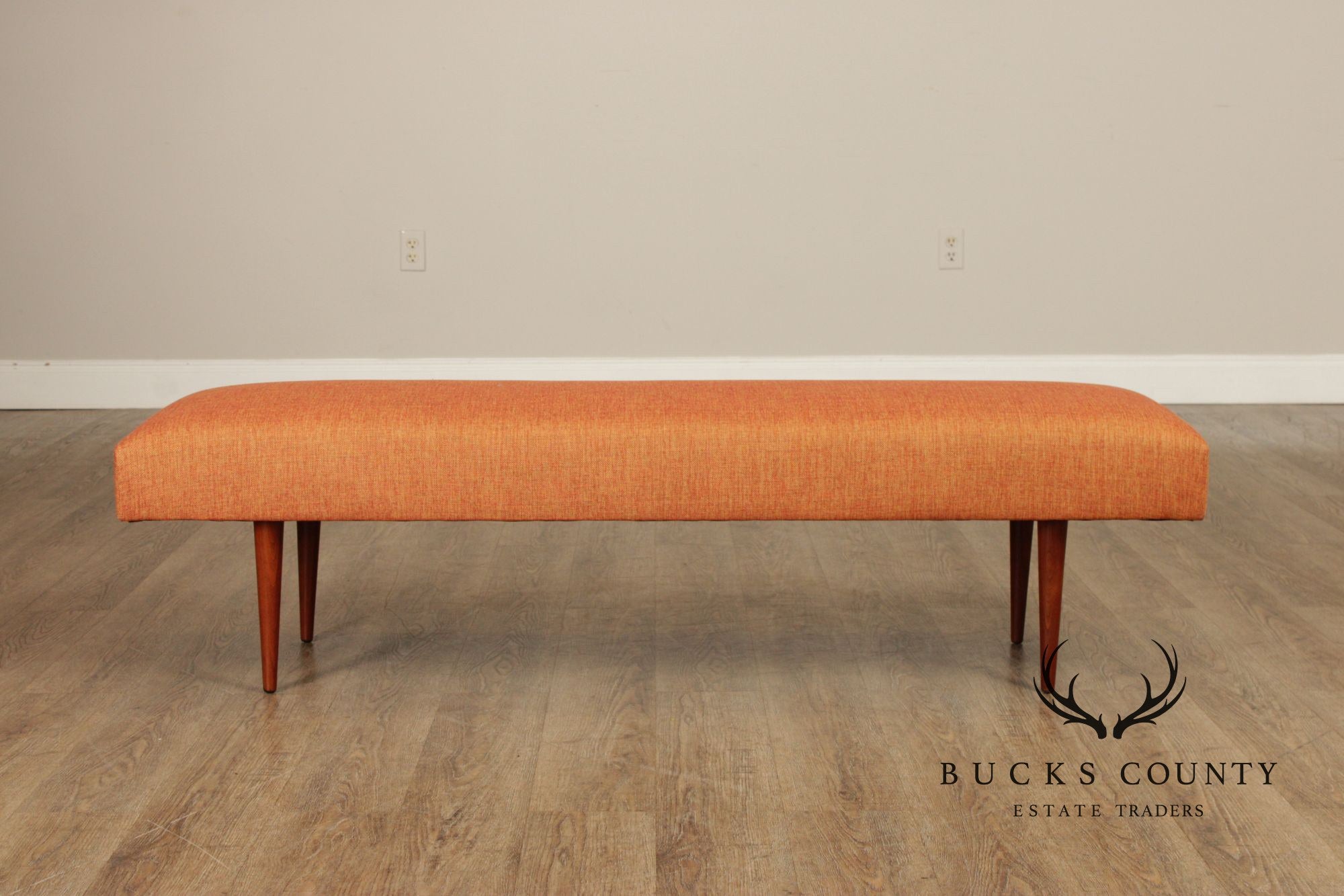 Mid Century Modern Upholstered Window Bench
