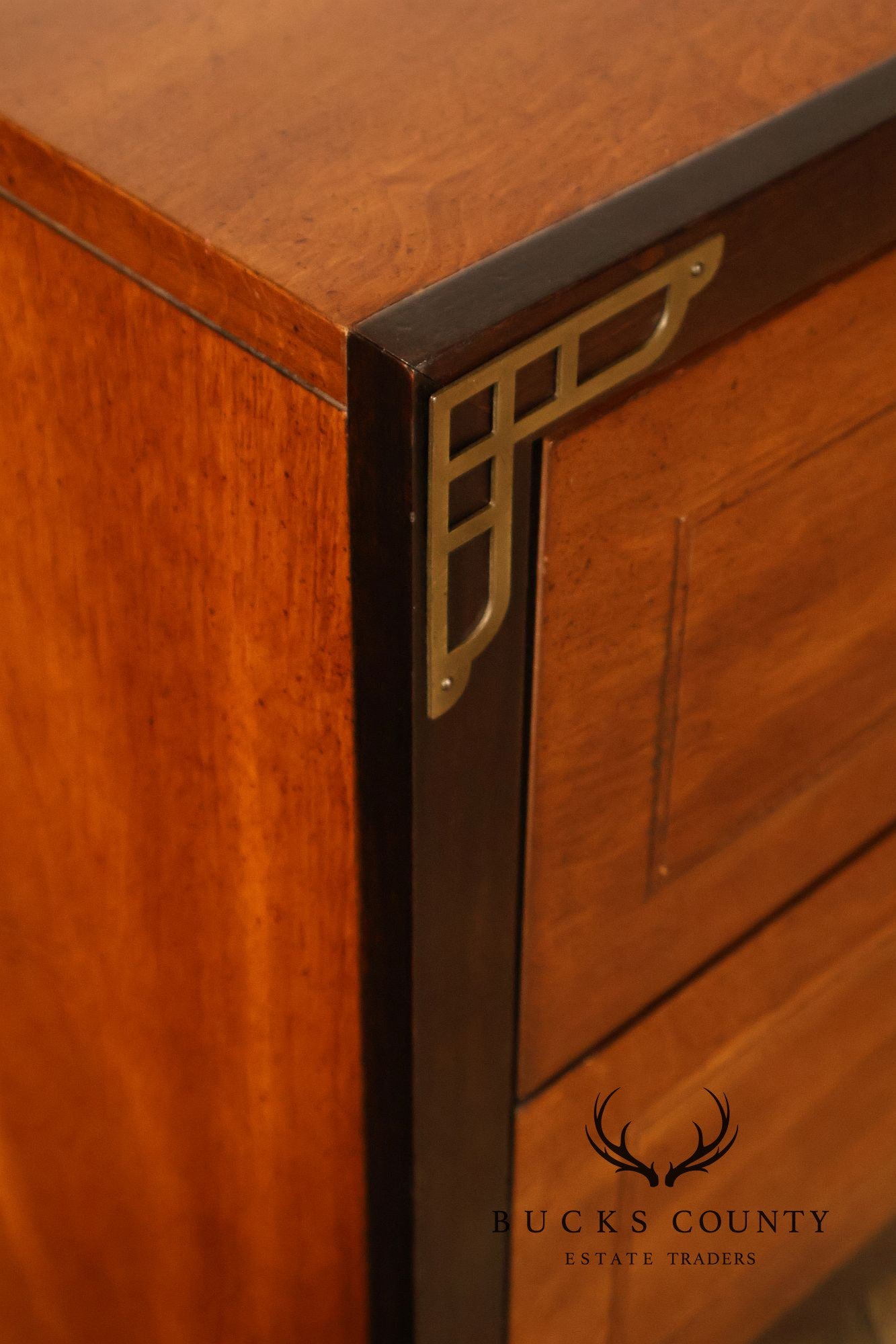 Vintage Bassett Chinoiserie Style Nightstands