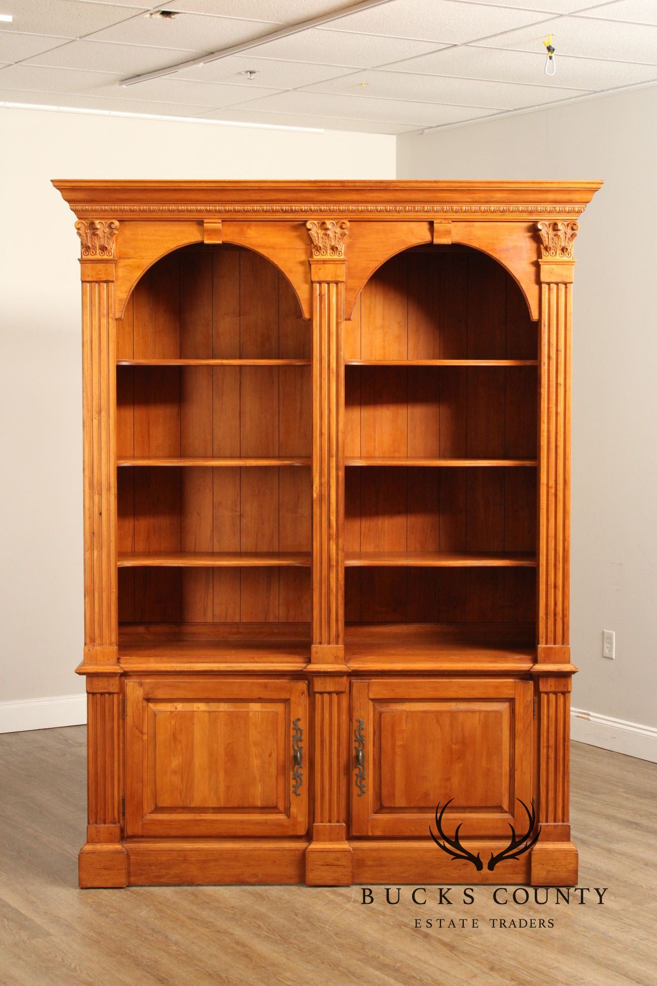 Ethan Allen 'Legacy' Double Arched Bookcase