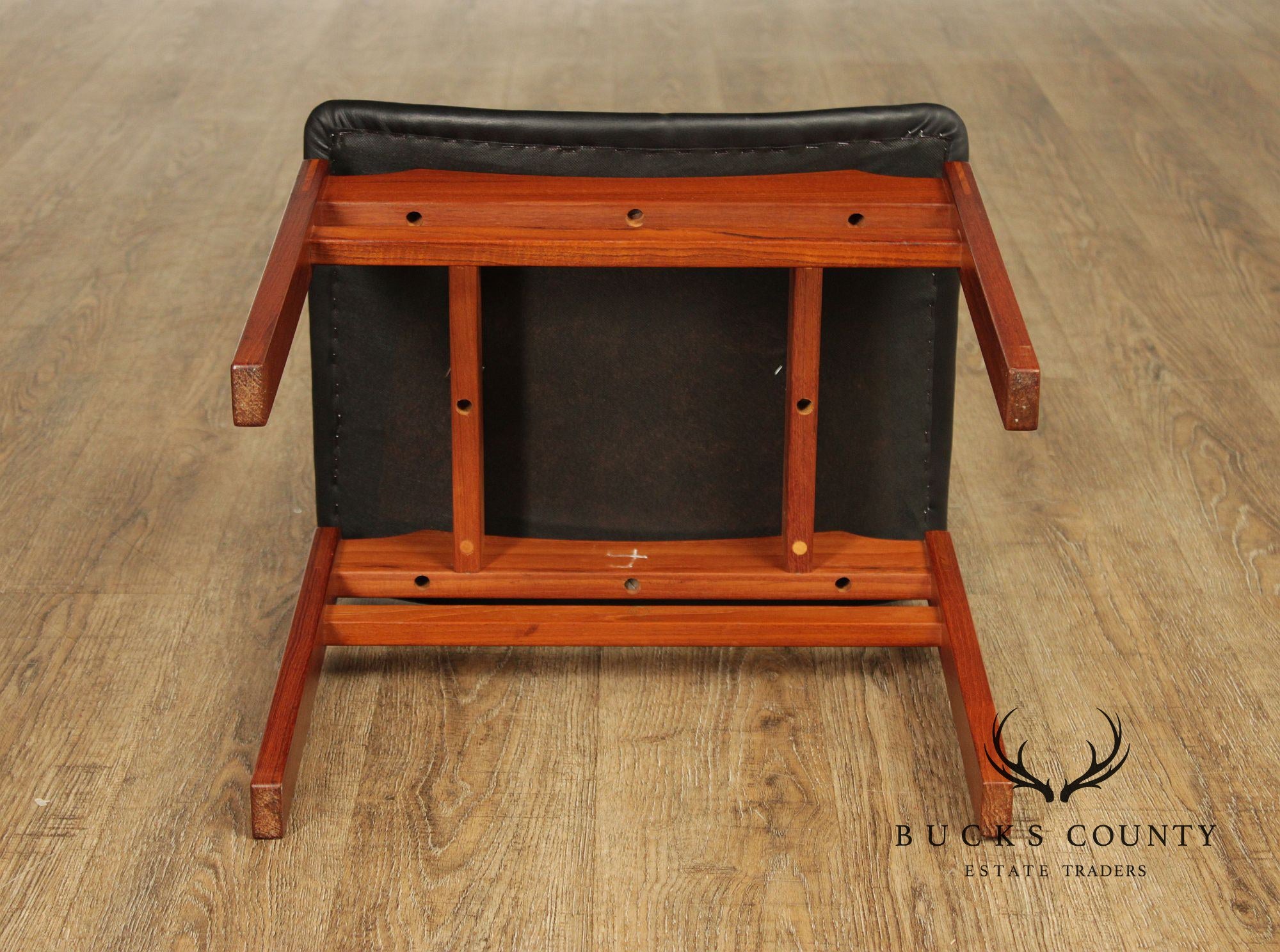 Mid Century Danish Teak Floating Seat Stool By Inger Klingenberg For France & Søn