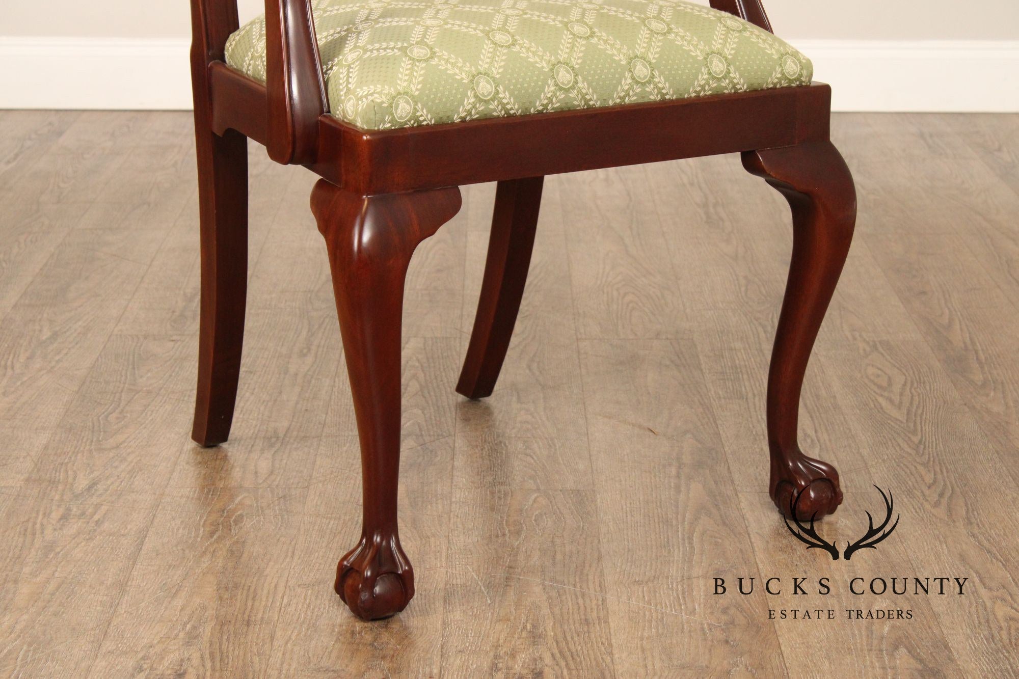 Councill Chippendale Style Set of Ten Mahogany Dining Chairs