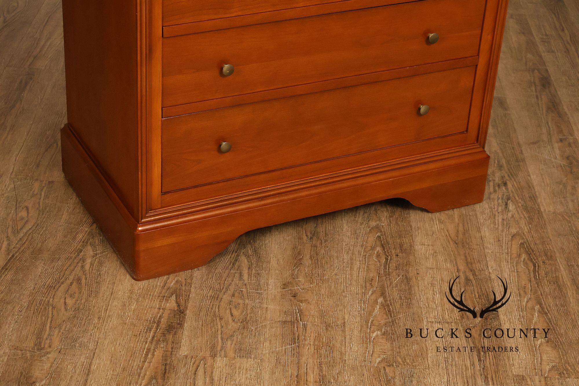 Louis Philippe Style Cherry Seven Drawer Tall Chest Of Drawers