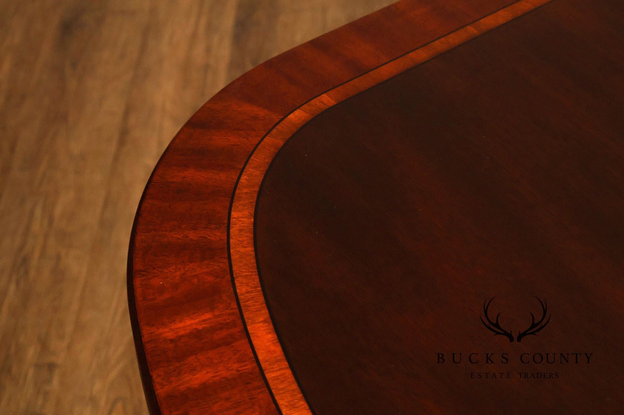 Henkel Harris Mahogany Double Pedestal Dining Table
