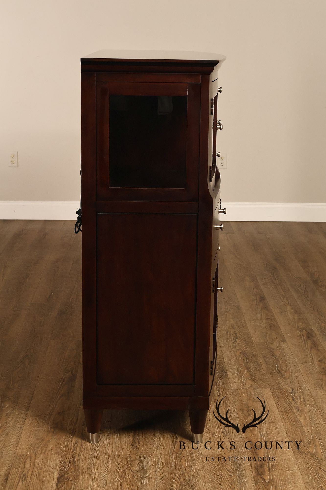 Harden Contemporary Cherry Lighted Sideboard Credenza Cabinet