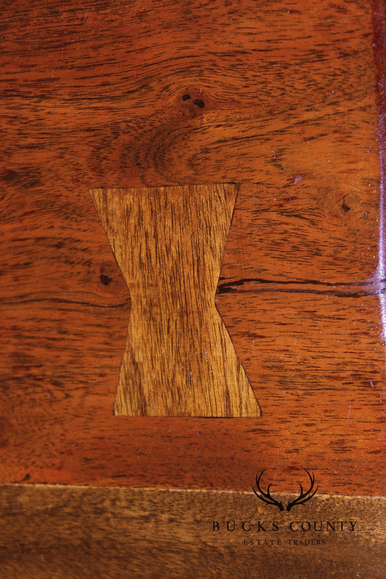 Live Edge Solid Acacia Wood Butterfly Joint Dining Table