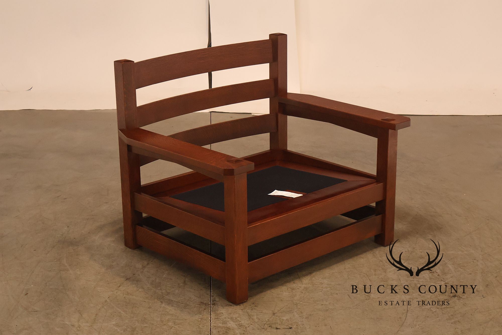 Stickley Mission Collection 25th Anniversary Limited Edition Dalai Lama Eastwood Chair & Ottoman No. 45/100