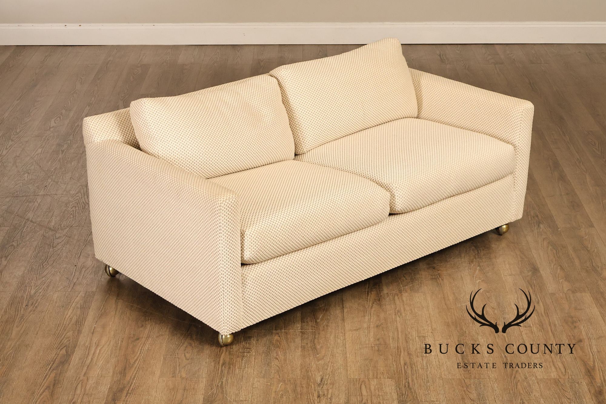 1970's Modern Upholstered Pair Of Loveseats