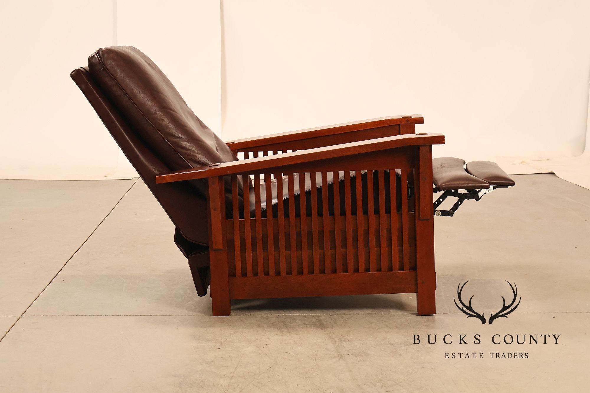 Stickley Mission Collection Cherry Spindle Morris Recliner