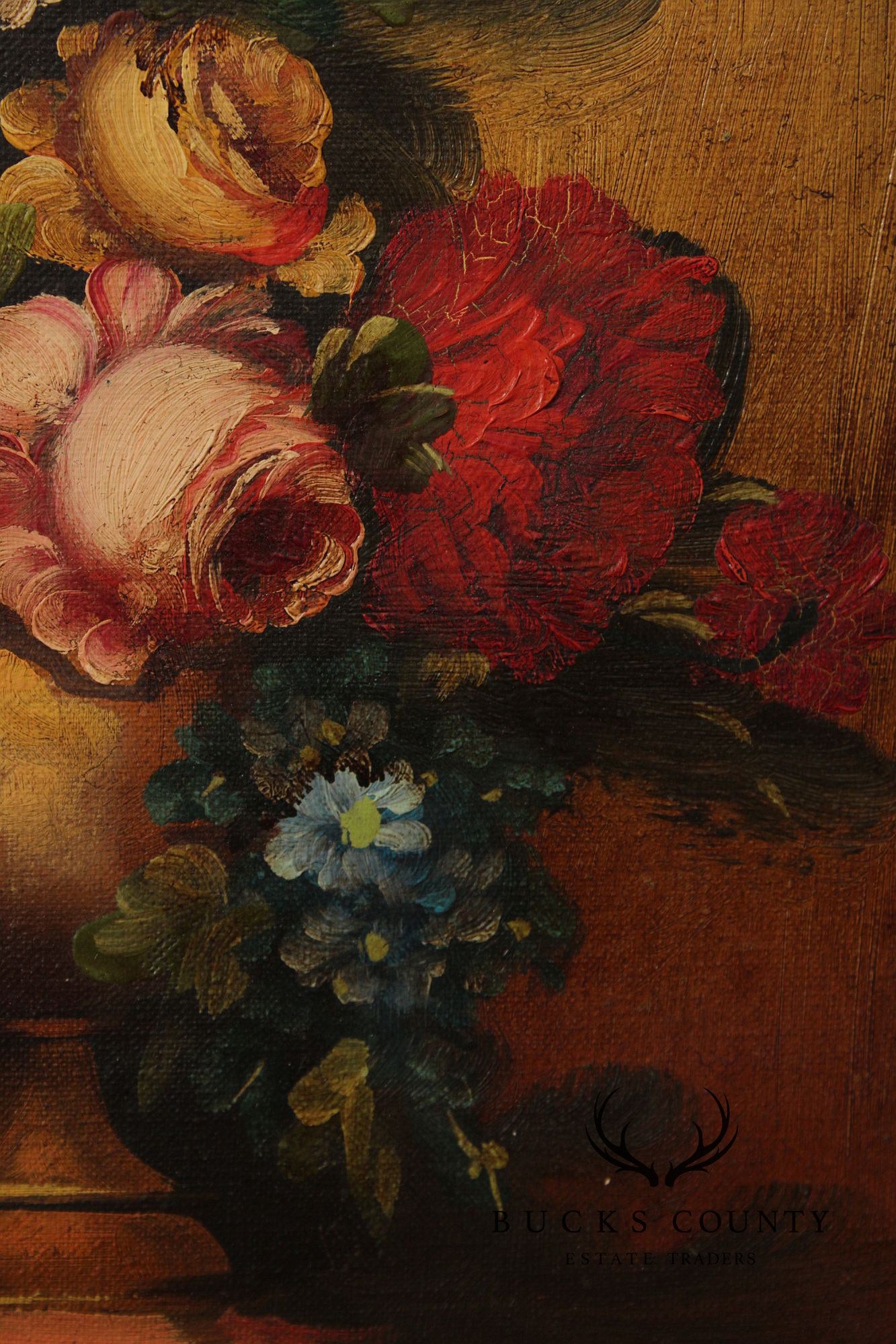 Artist Signed Belgian Floral Still-Life Painting