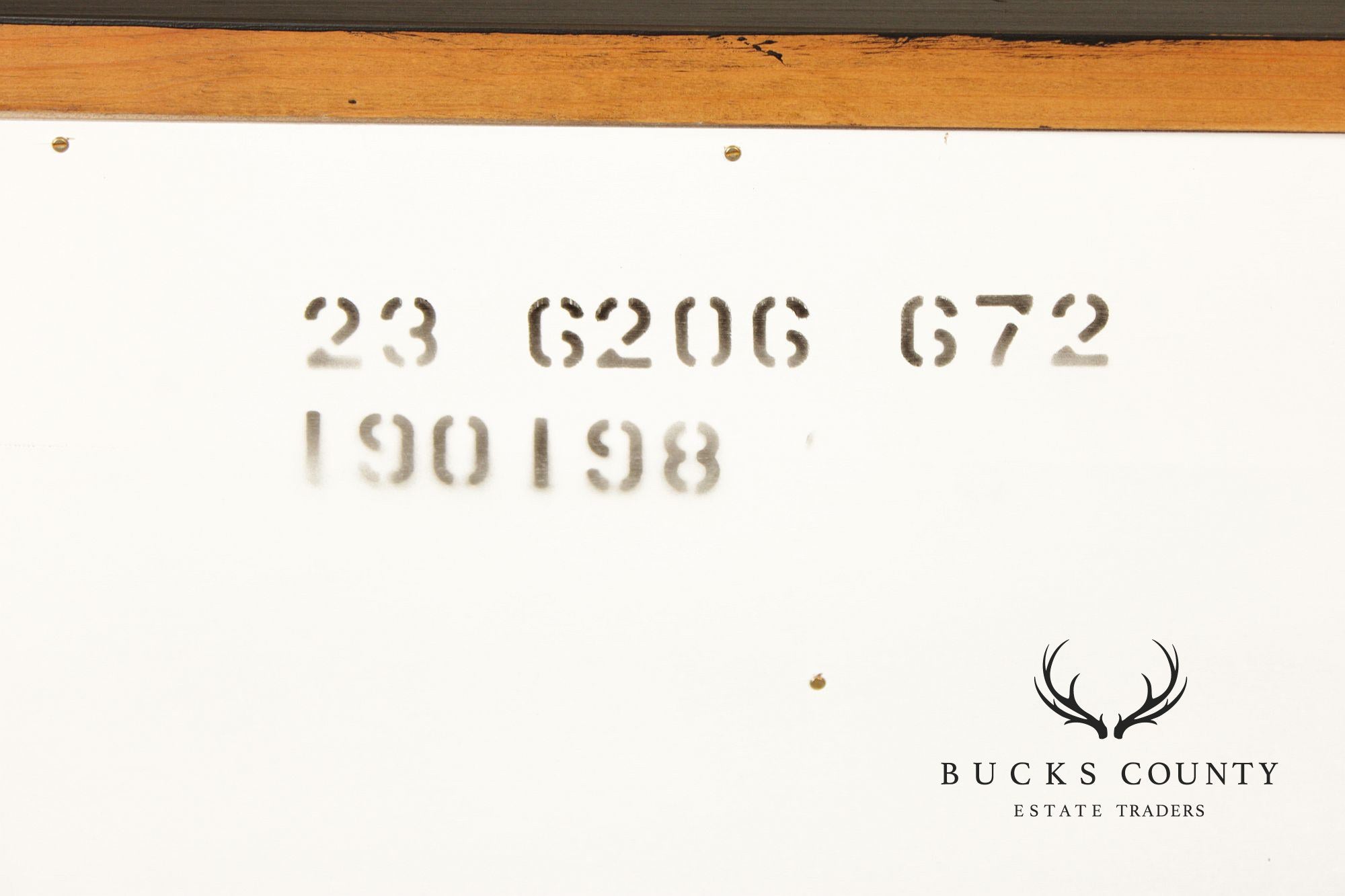 Ethan Allen Made In America Black Painted Three Drawer Buffet