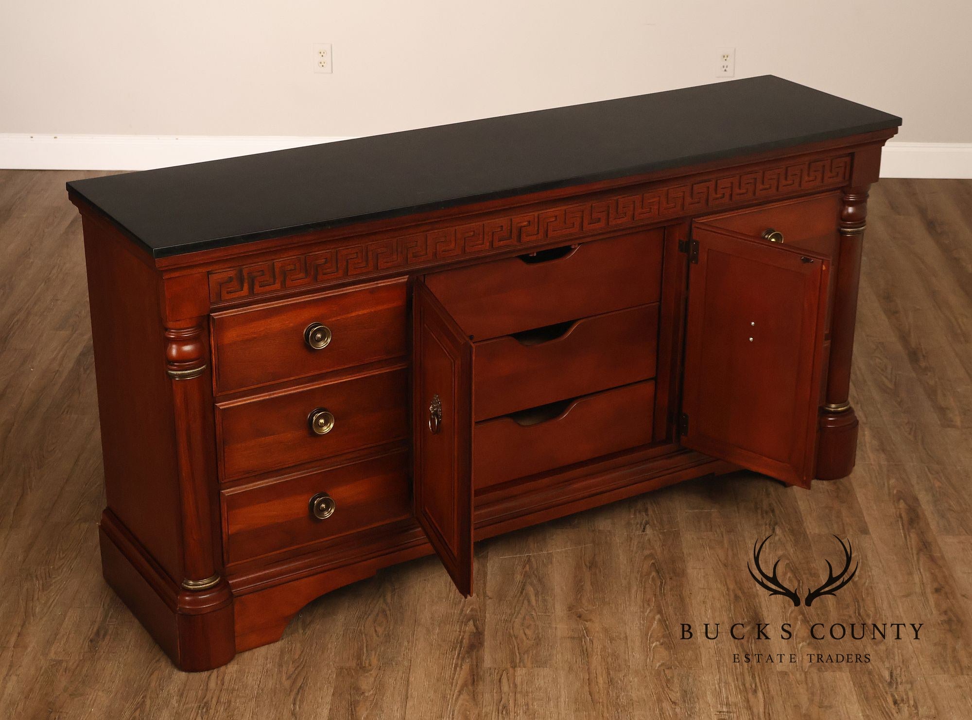 Stanley Regency Style Mahogany Triple Dresser