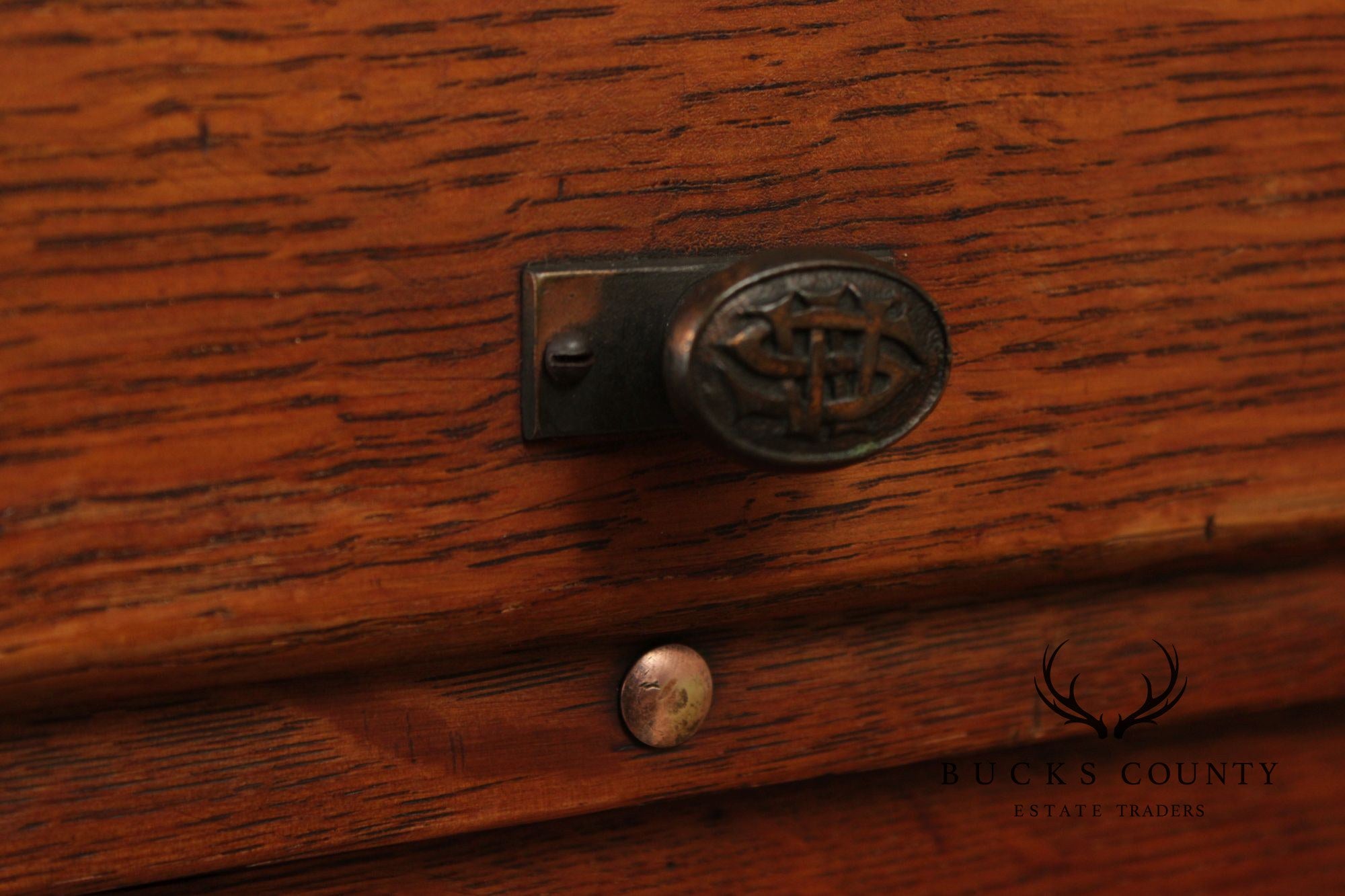 Shaw-Walker Oak File and Card Cabinet