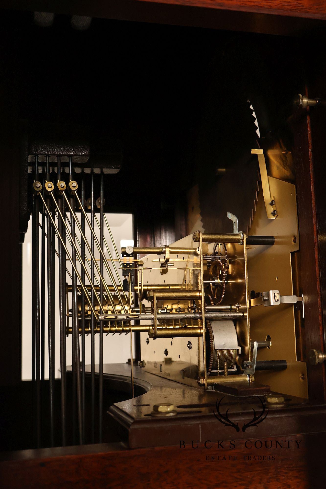 Sligh Mahogany Inlaid Grandfather Clock