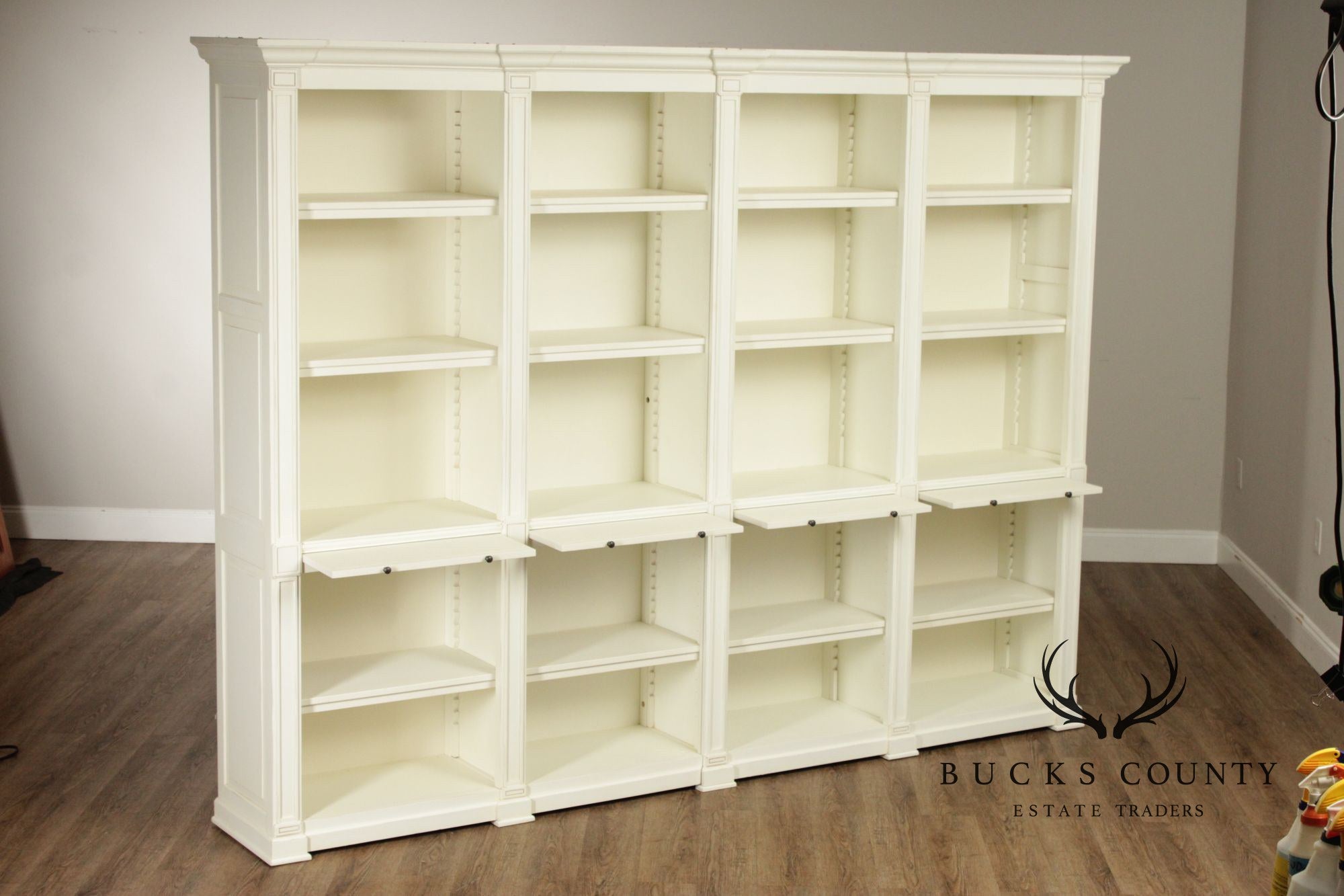 Large Painted Library Bookcase