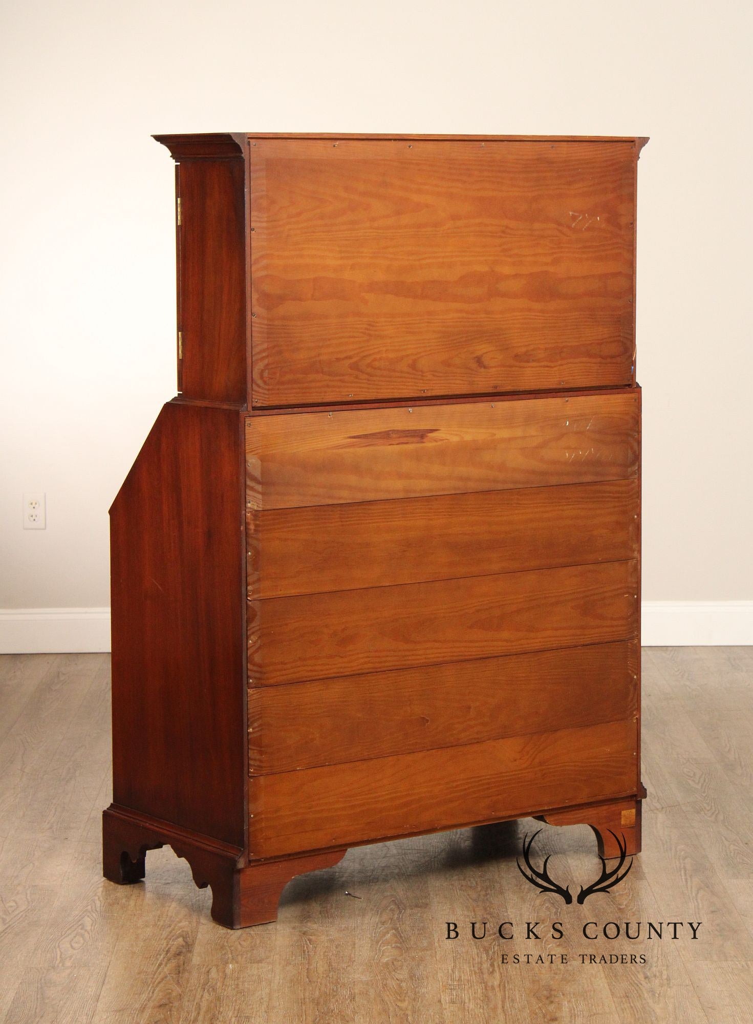 Kittinger Colonial Williamsburg Mahogany Slant Front Secretary Desk