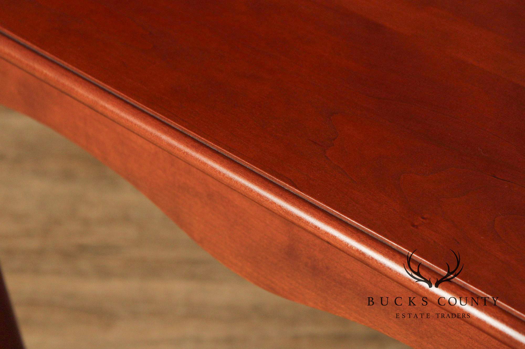 Queen Anne Style Bench Made Pair of Cherry End Tables