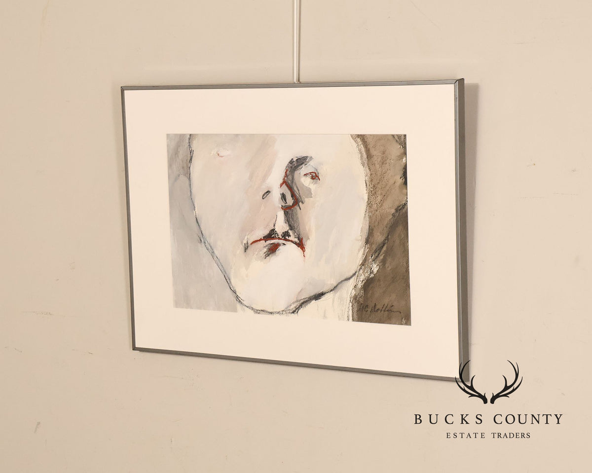 Anne Cooper Dobbins Mixed Media Painting, Abstract Figure