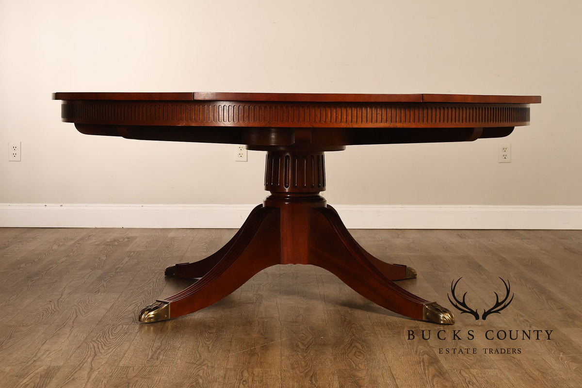 Baker Furniture Stately Homes Mahogany Capstan Jupe Dining Table