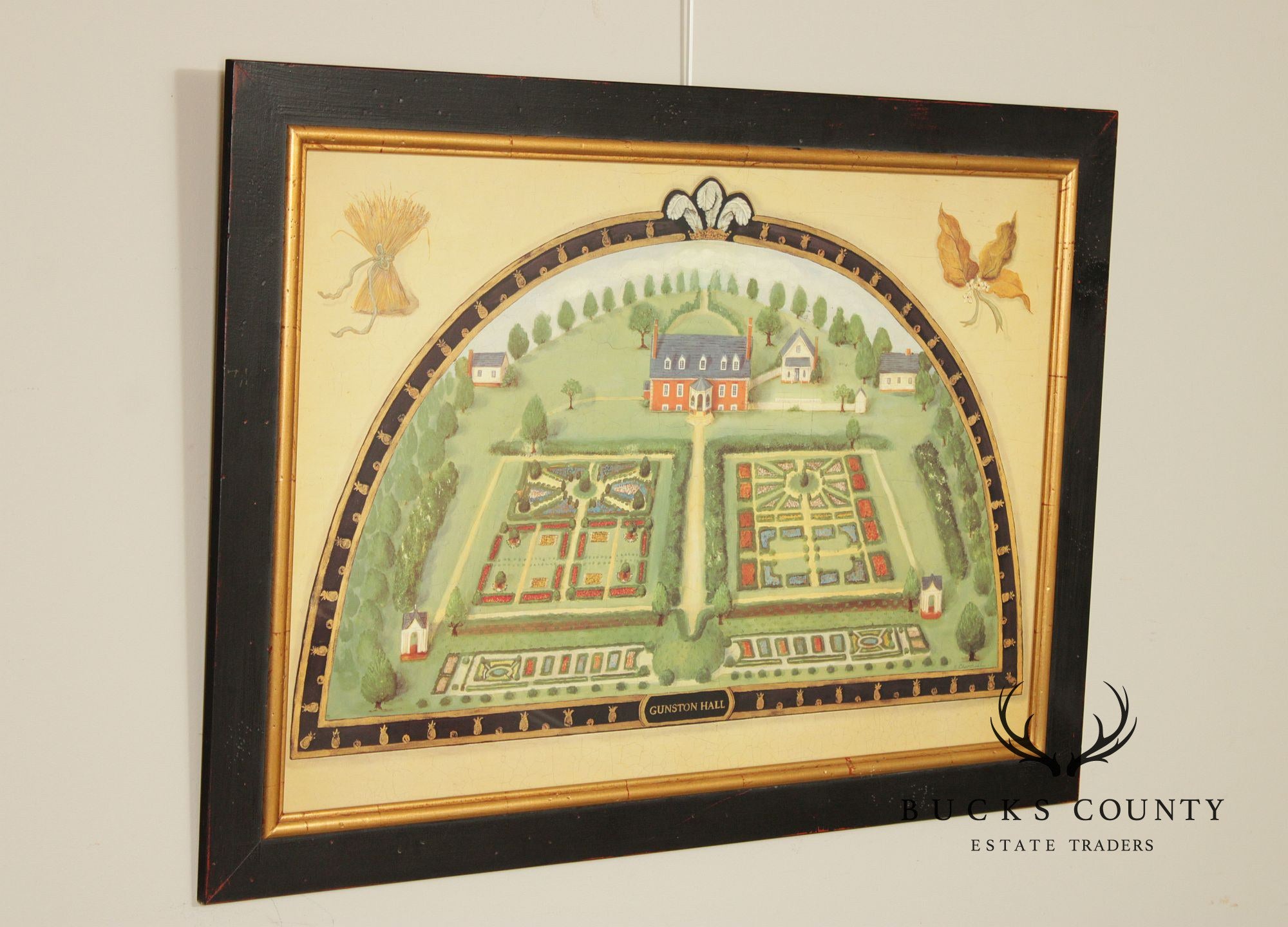 Alexandria Churchill Pair of Custom Framed Prints, 'Governor's Palace' and 'Gunston Hall'