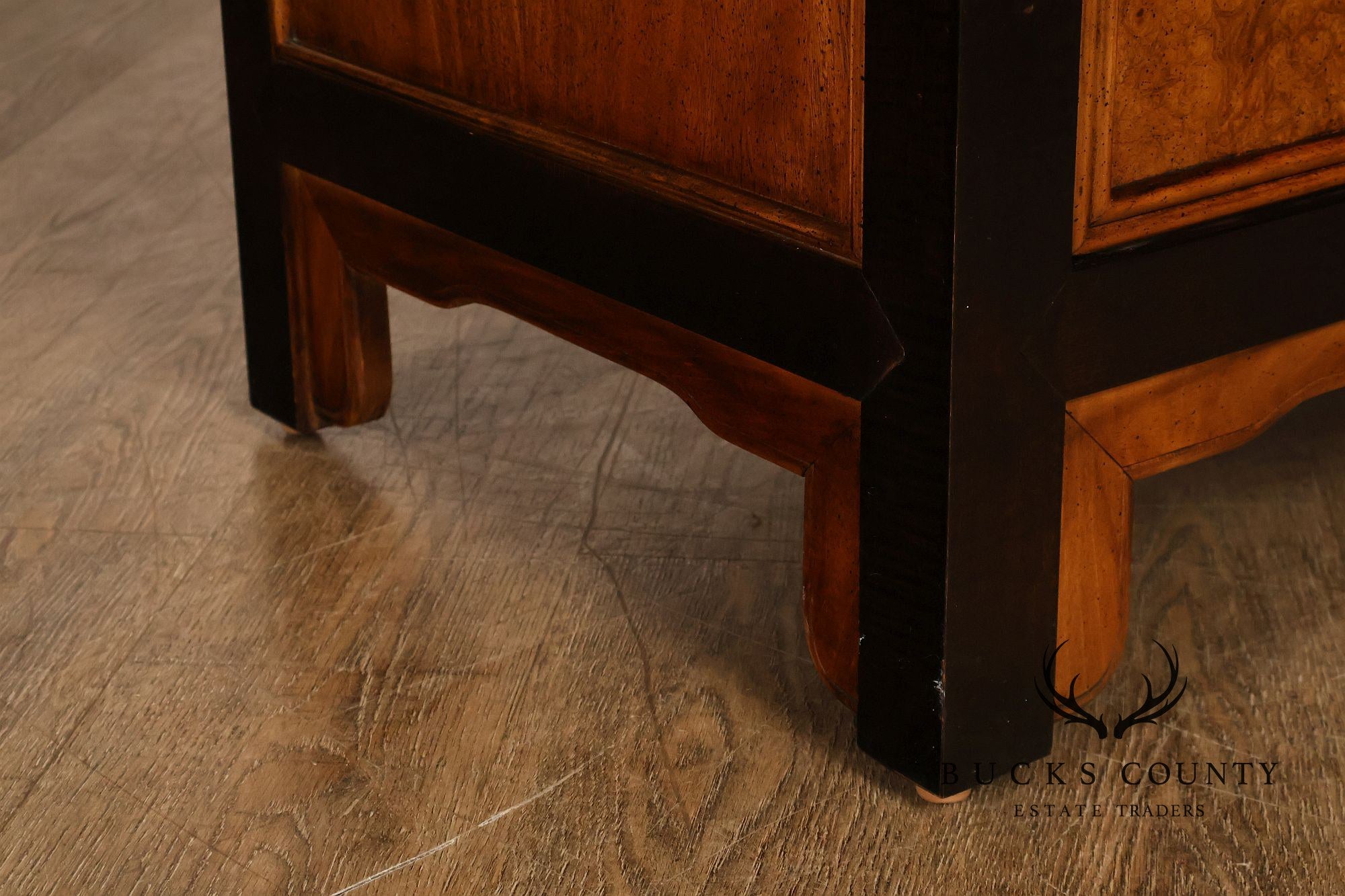 Century Chin Hua Furniture Asian Style Burl Wood Cabinet Armoire