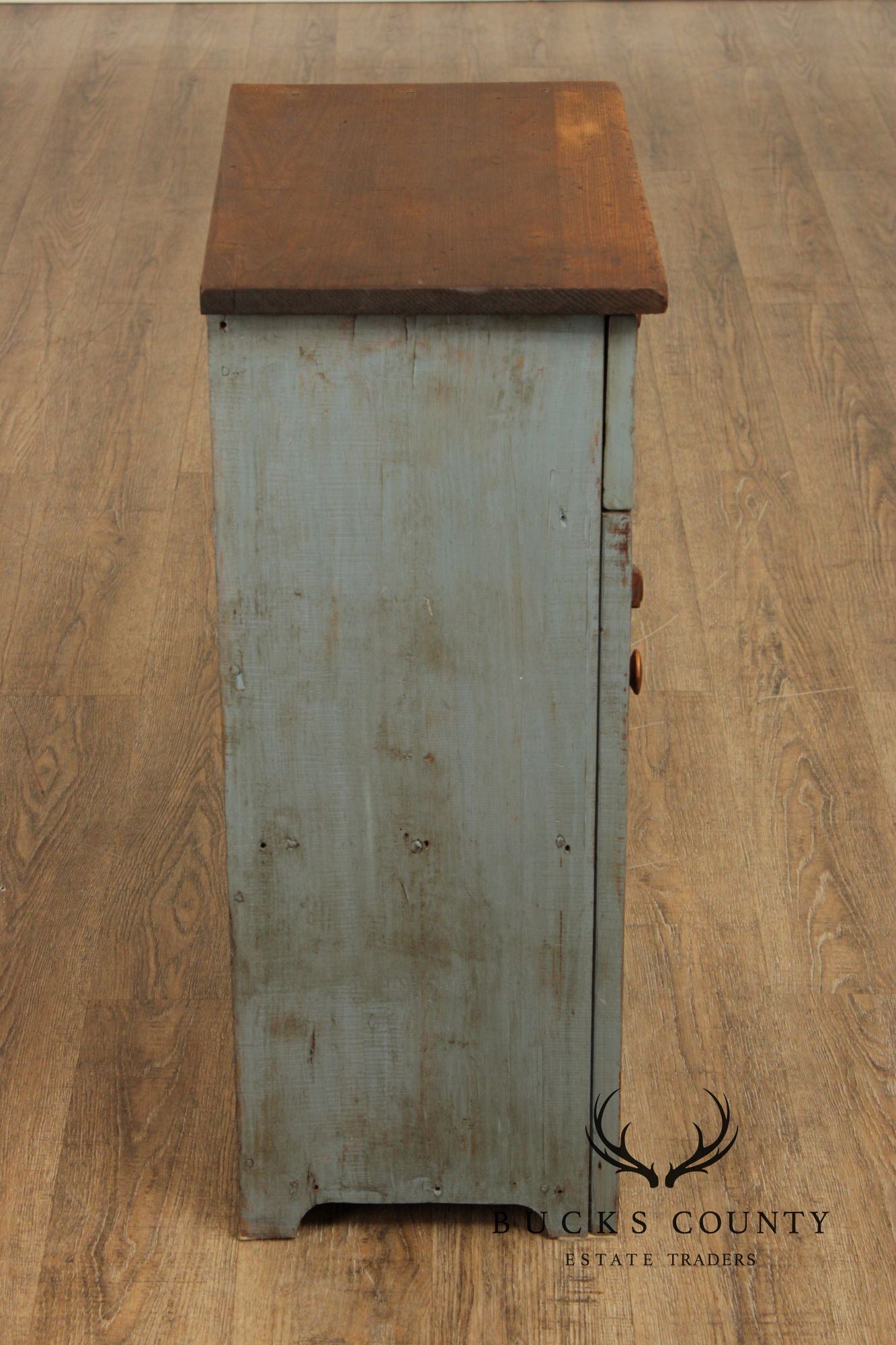Primitive Style Painted Side Cabinet