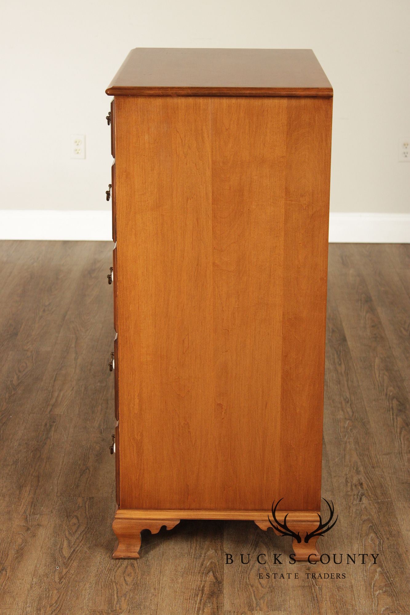 Beals Furniture Vintage Traditional Rock Maple Tall Chest