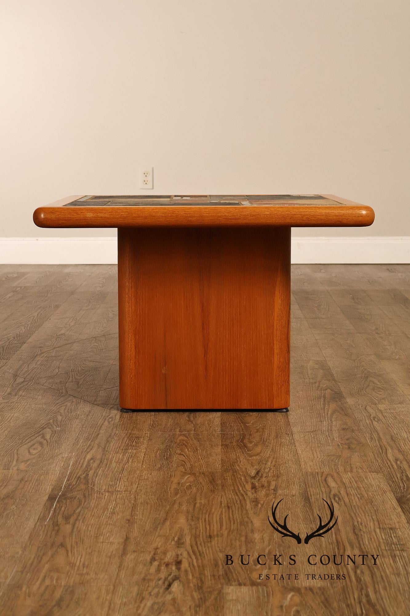 Sallingboe Jelling Pair Of Danish Modern Teak Tile Top End Tables