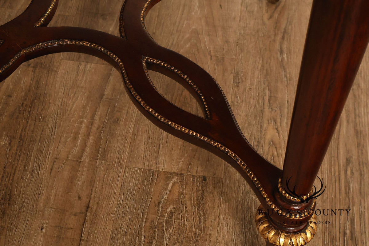 Italian Regency Style Mahogany Center Table